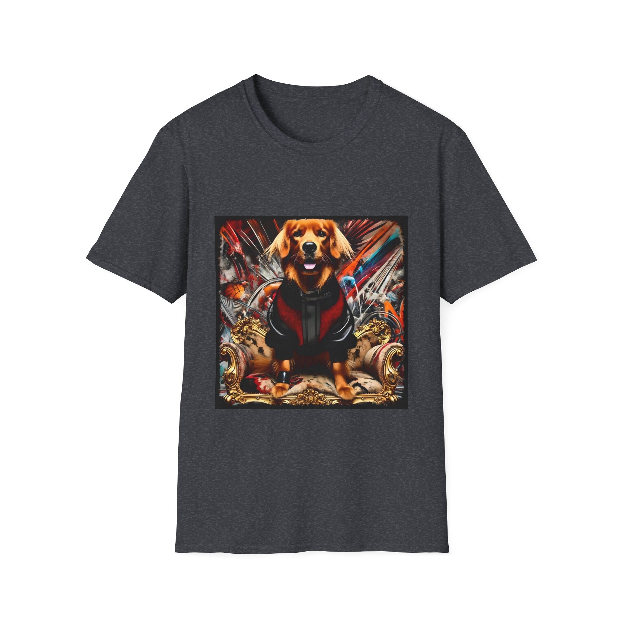 Golden Retriever Electric Icon | Unisex Dog T-Shirt