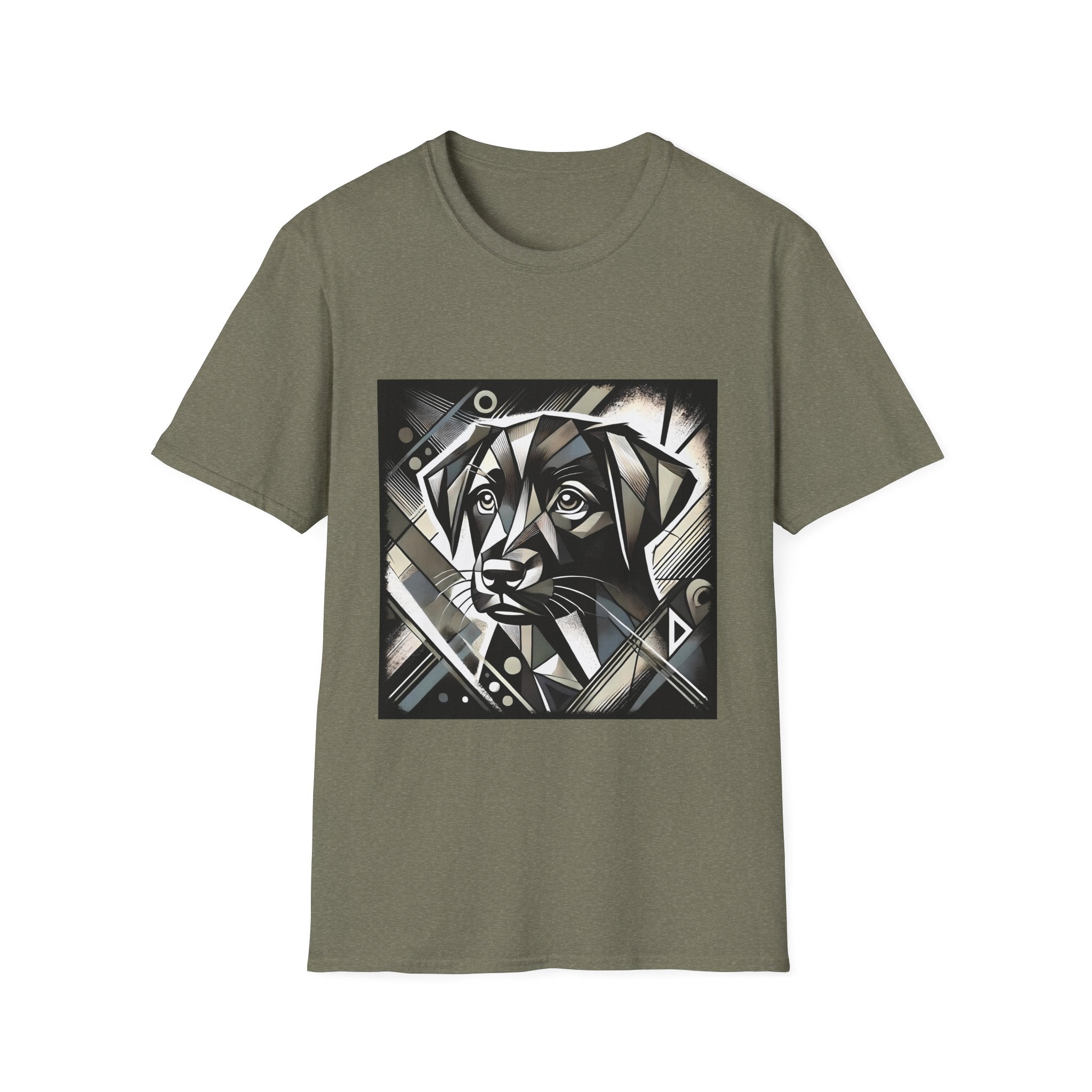 Labrador Retriever B&W Bold Geometric | Unisex Dog T-Shirt