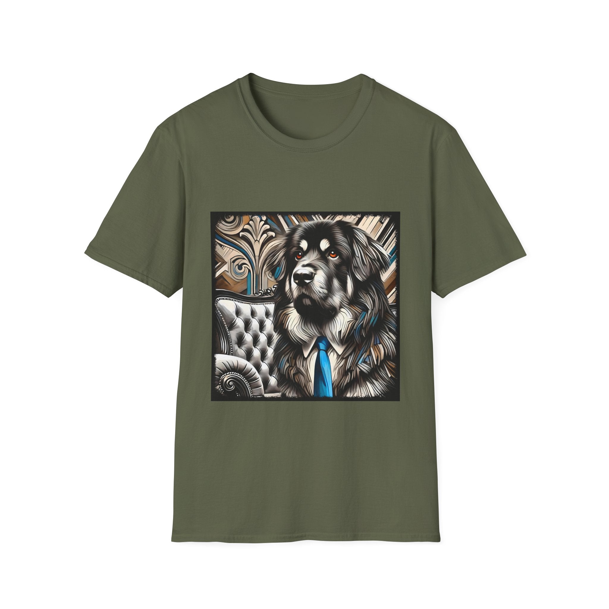 Tibetan Mastiff B&W Bold Eyes | Unisex Dog T-Shirt