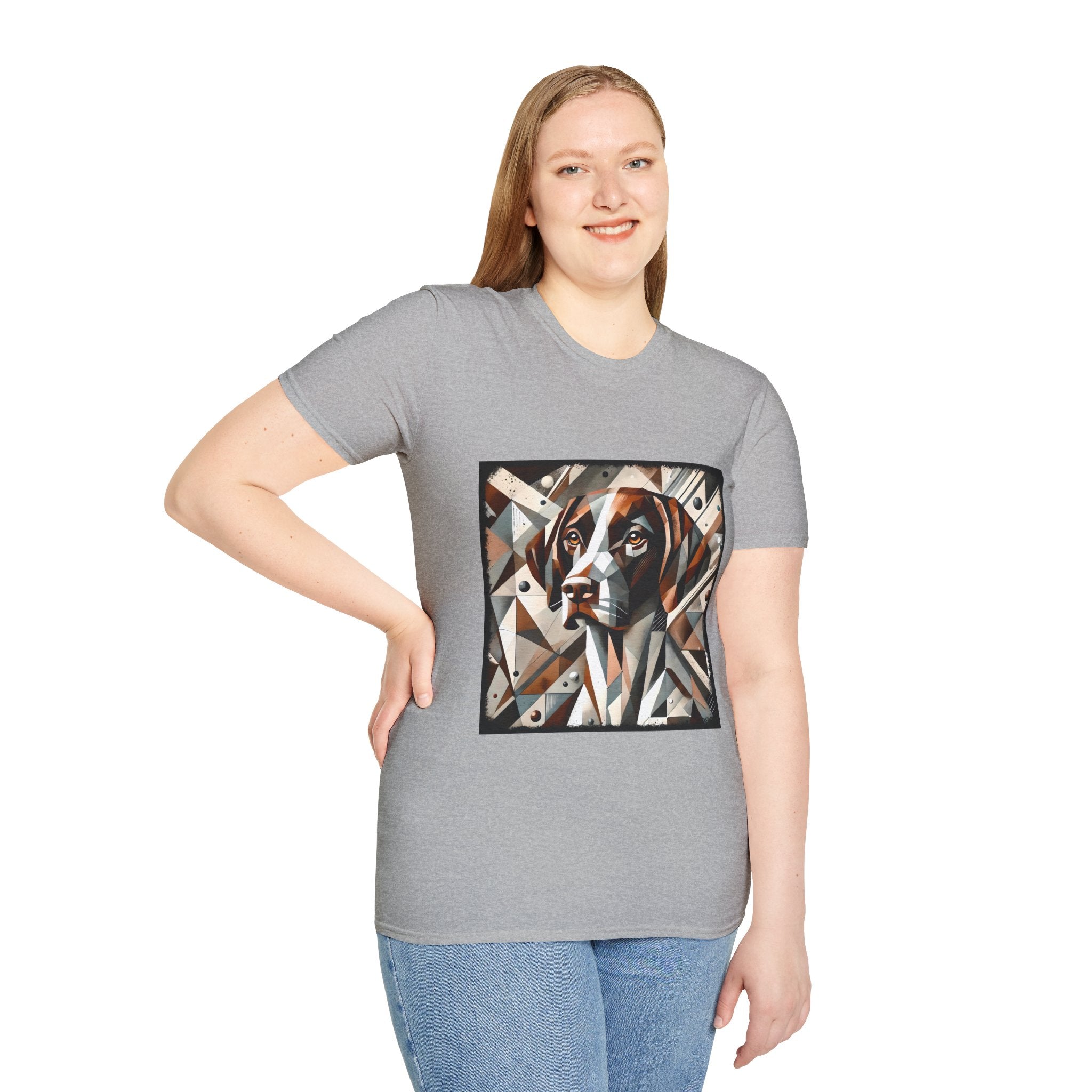 German Shorthaired Pointer Warm Geometric | Unisex Dog T-Shirt
