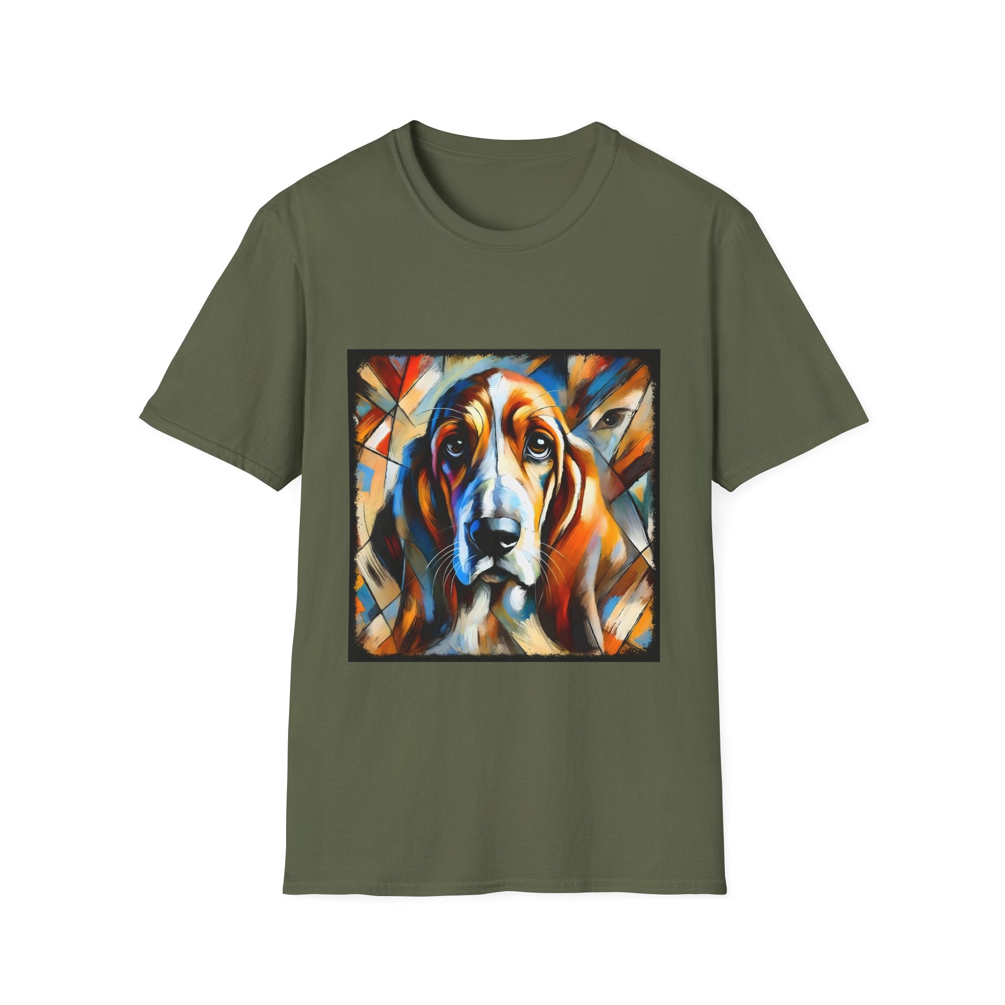Basset Hound Bold Swirl | Unisex Dog T-Shirt