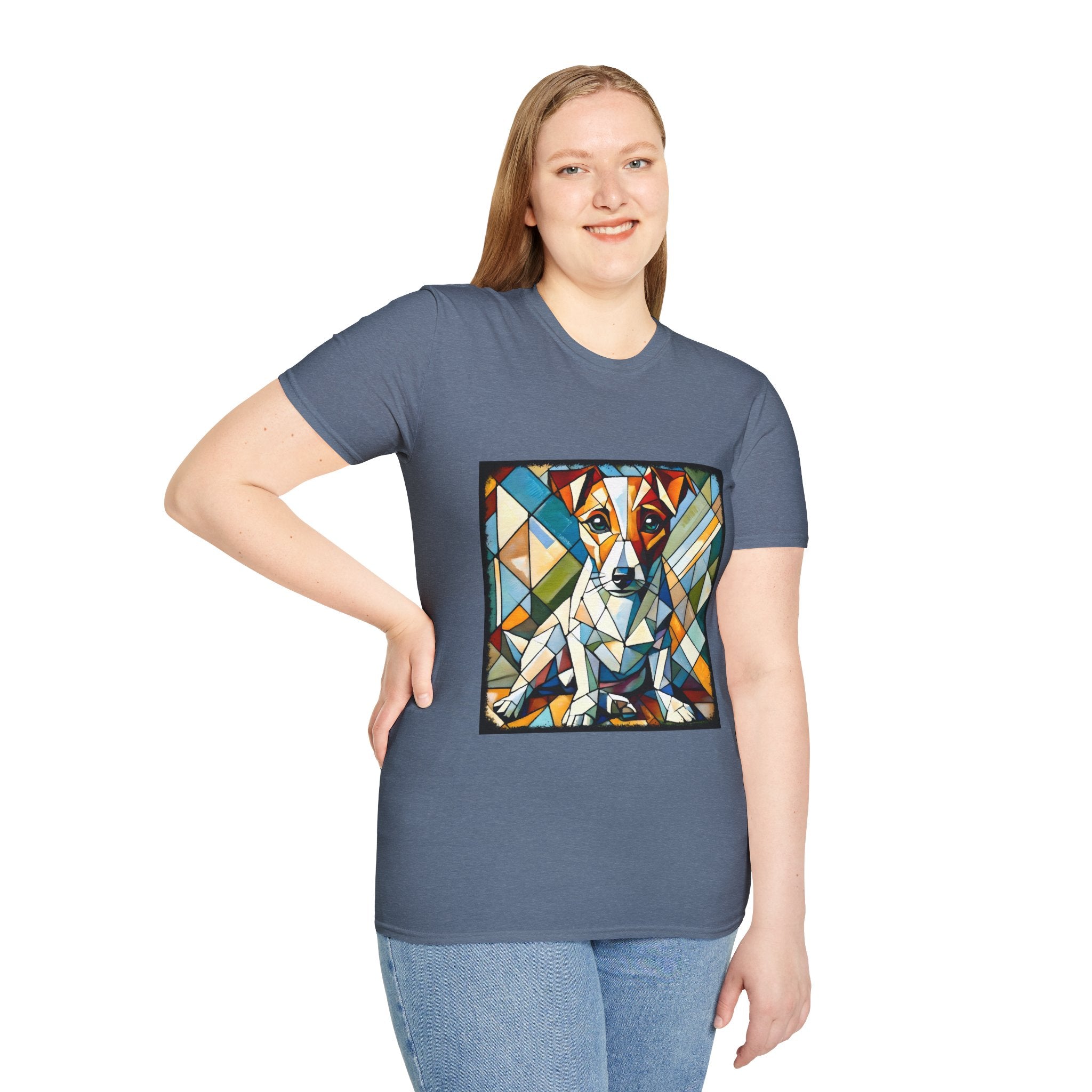Jack Russell Terrier Bold Geometric | Unisex Dog T-Shirt