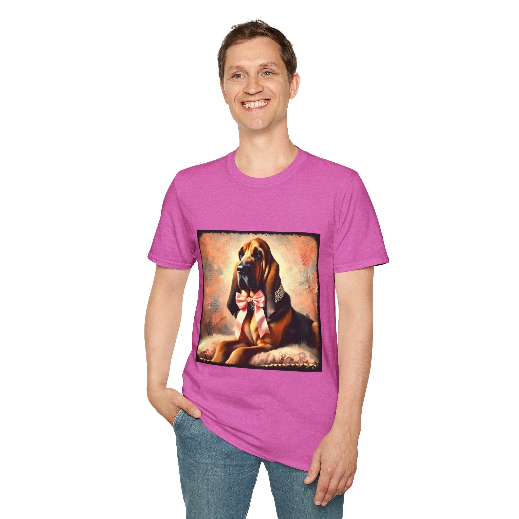 Bloodhound Poised Classic | Unisex Dog T-Shirt