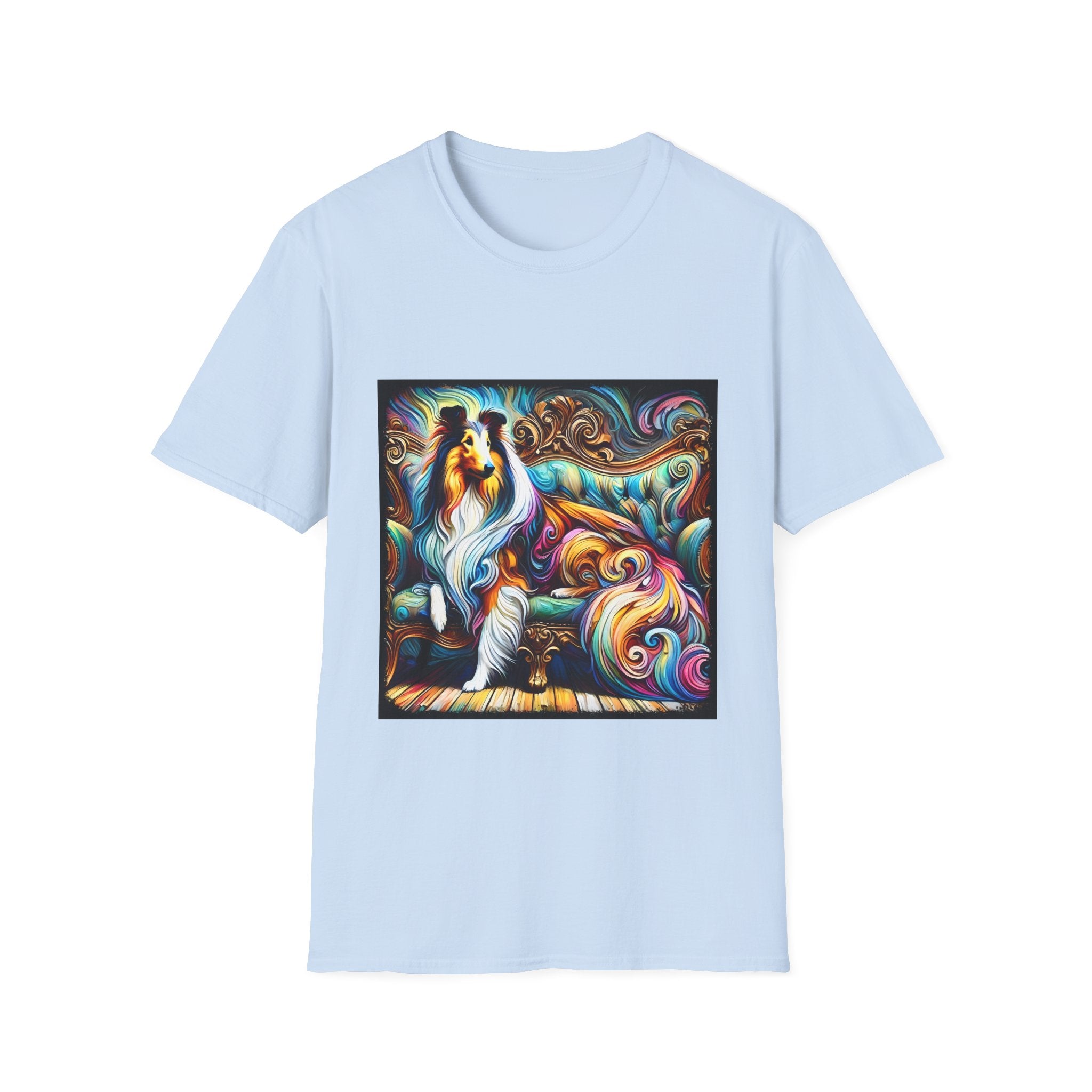 Collie Pastel Swirl | Unisex Dog T-Shirt