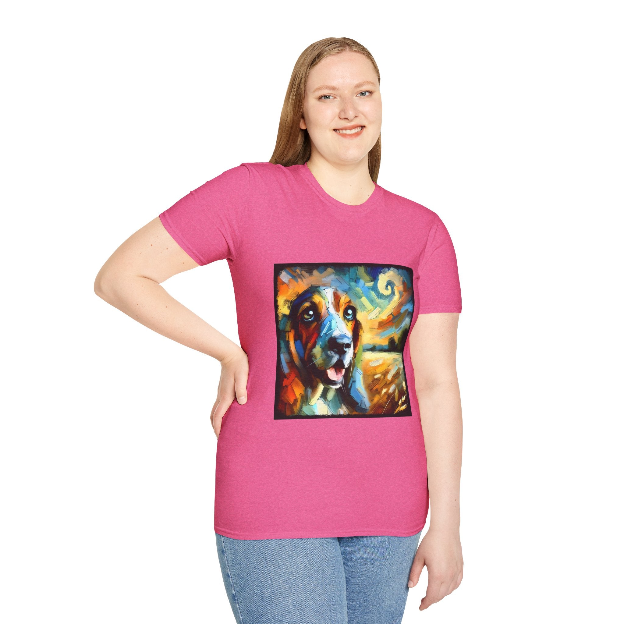 Basset Hound Sun Swirl | Unisex Dog T-Shirt