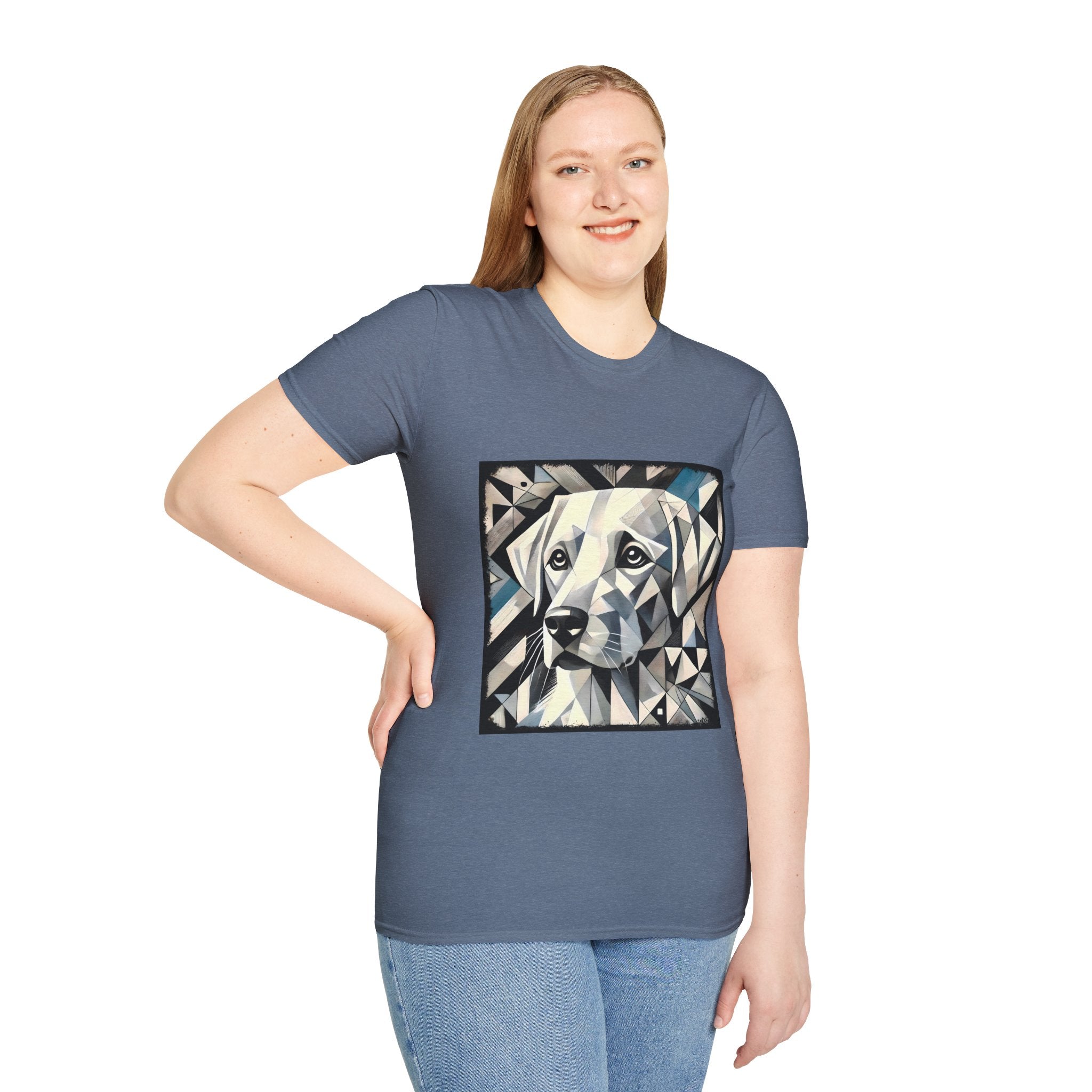 Labrador Retriever White Geometric | Unisex Dog T-Shirt