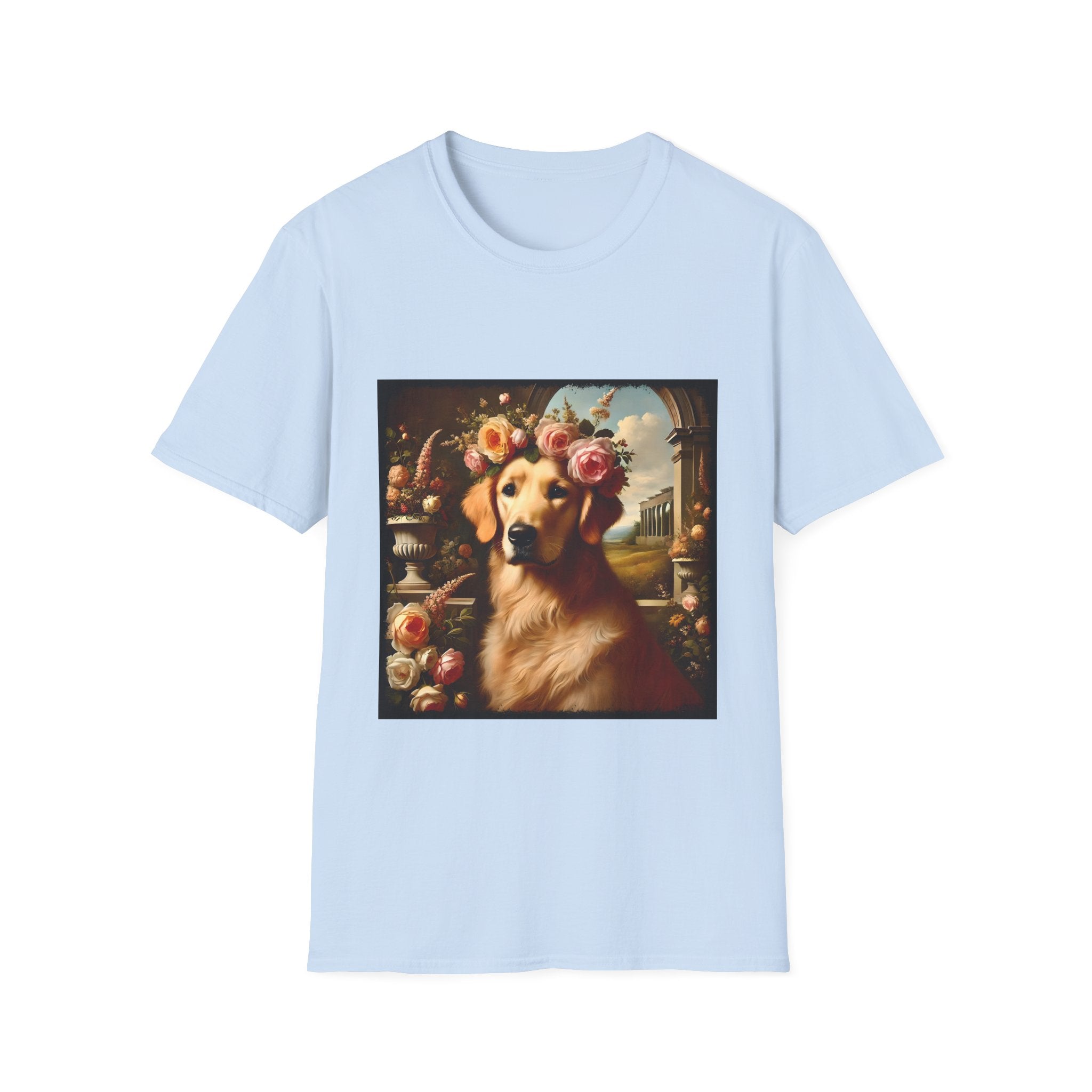 Golden Retriever Garden Bliss | Unisex Dog T-Shirt
