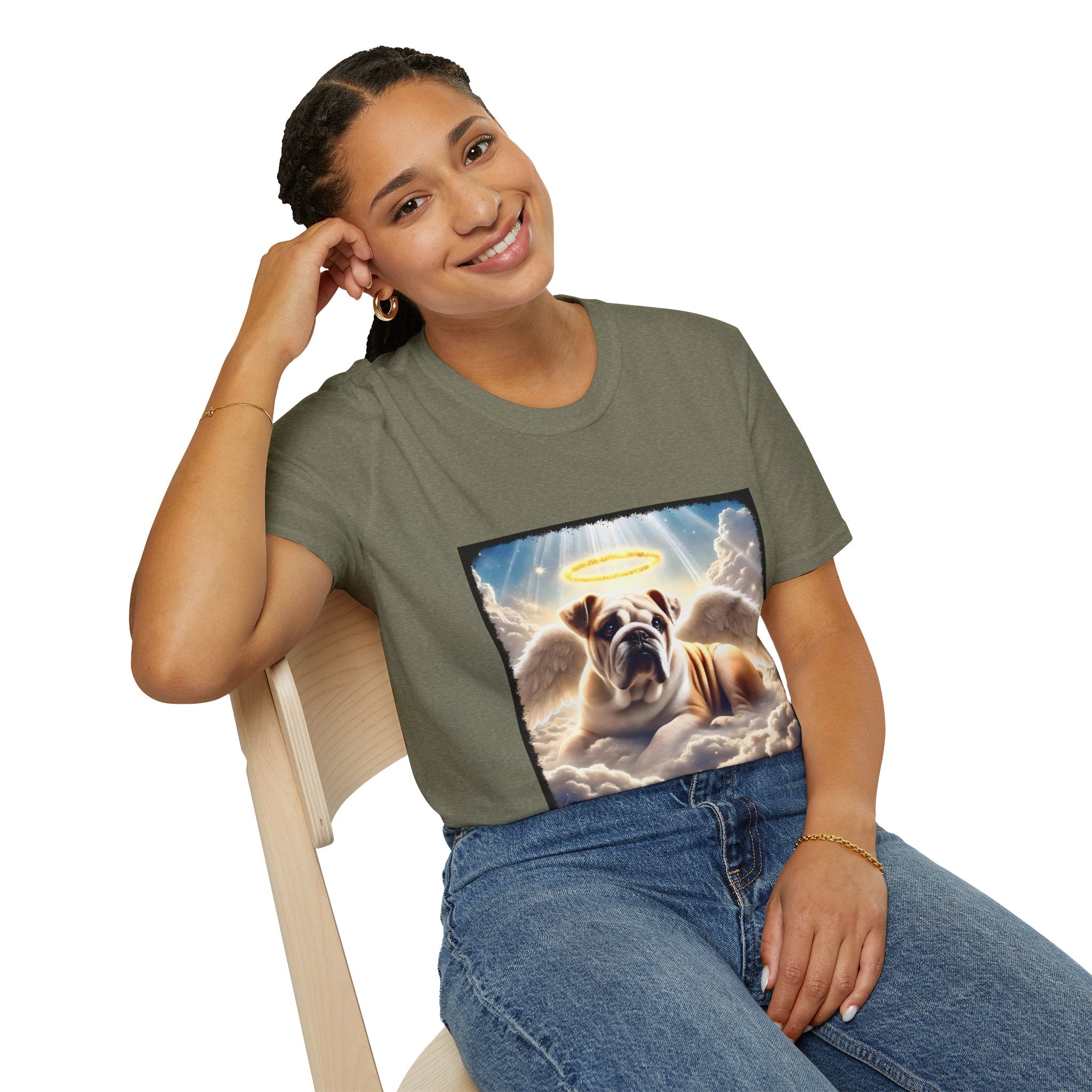 Bulldog Heavenly Angel | Unisex Dog T-Shirt