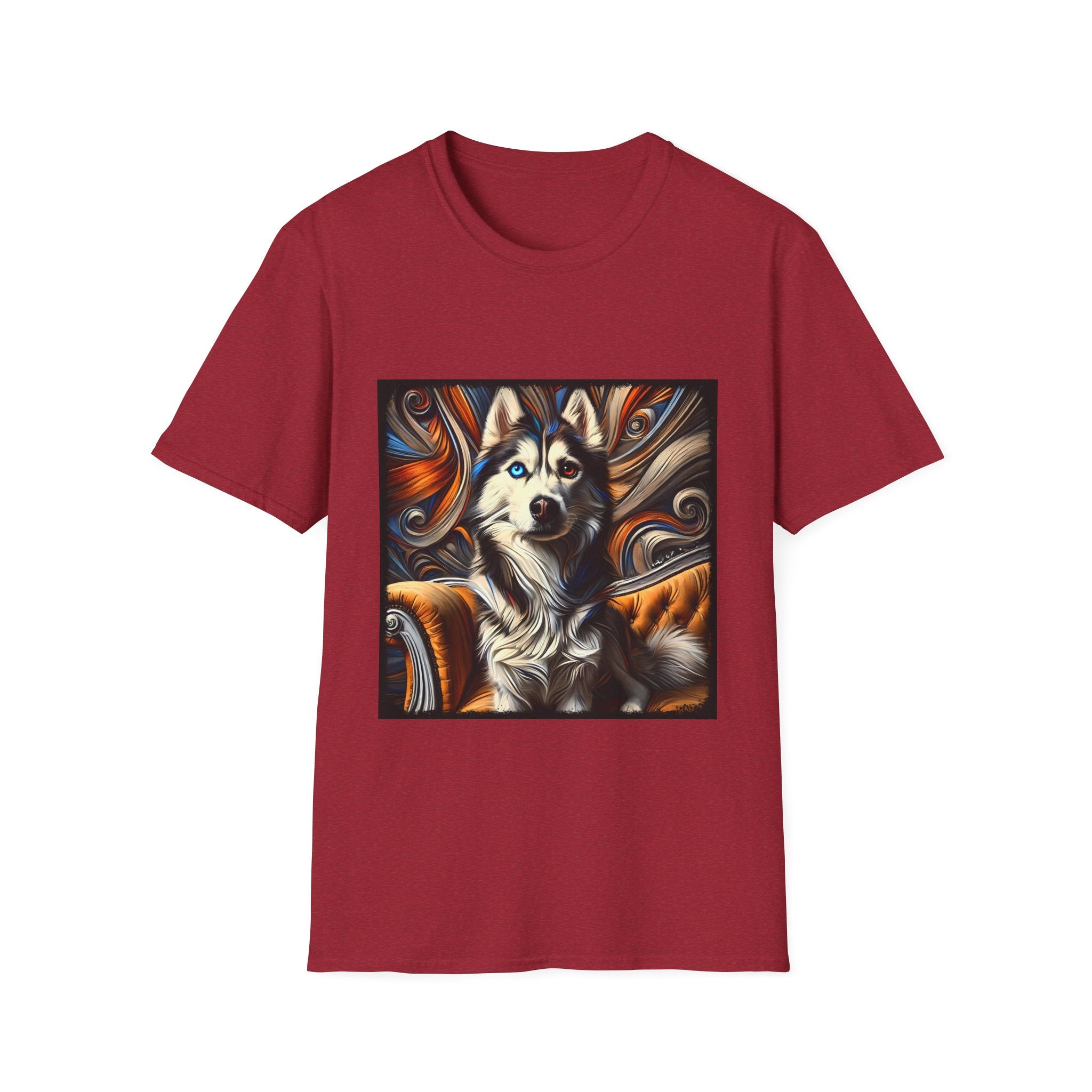 Siberian Husky Bold Swirl  | Unisex Dog T-Shirt