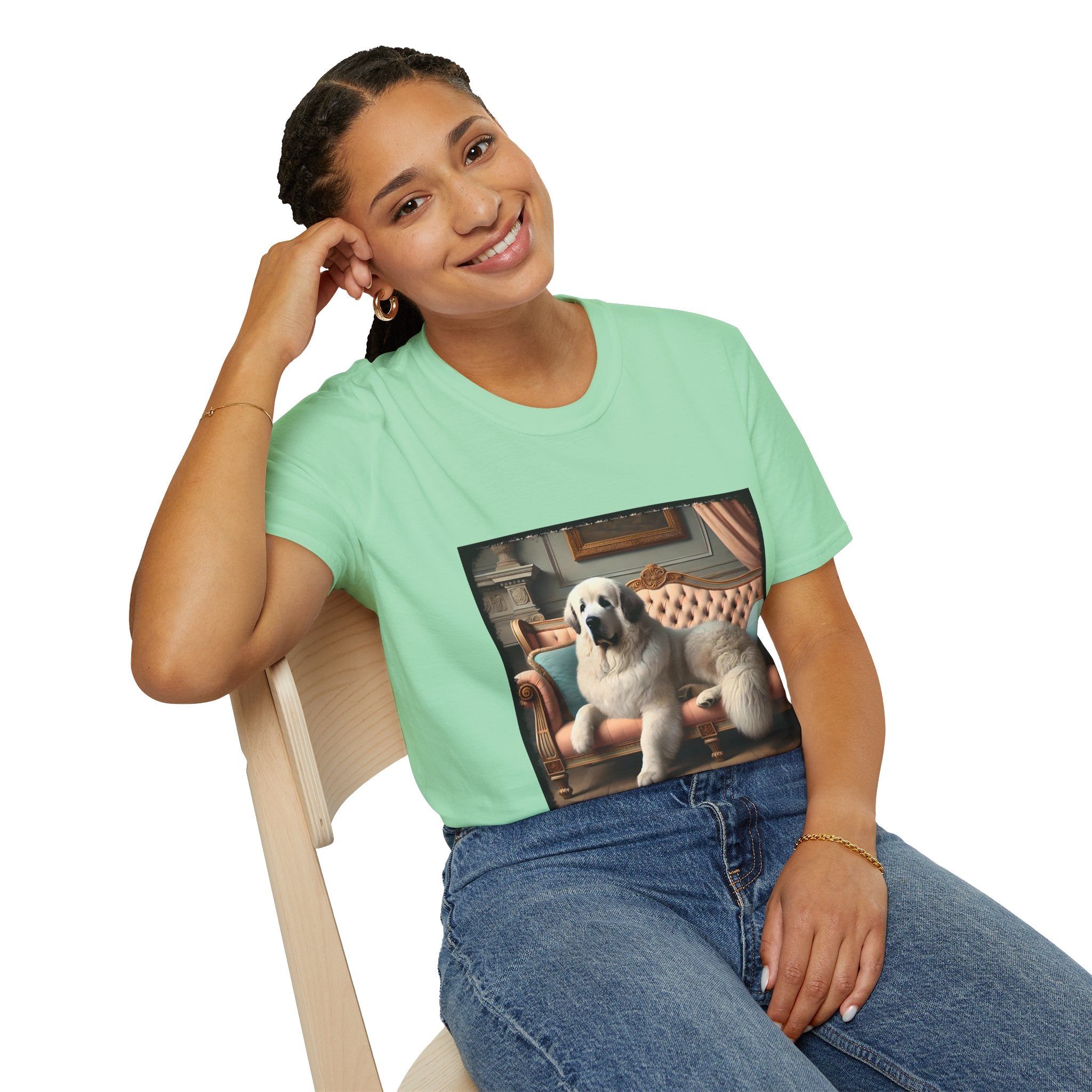 Great Pyrenees Poised Portrait | Unisex Dog T-Shirt