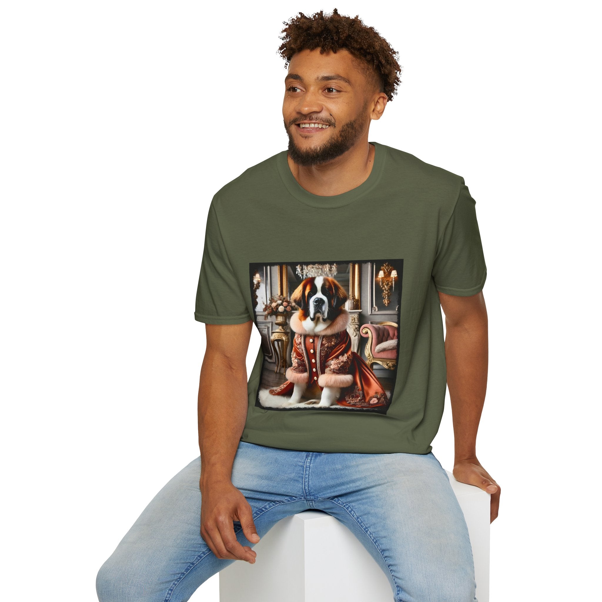 Saint Bernard Bougie Babe | Unisex Dog T-Shirt