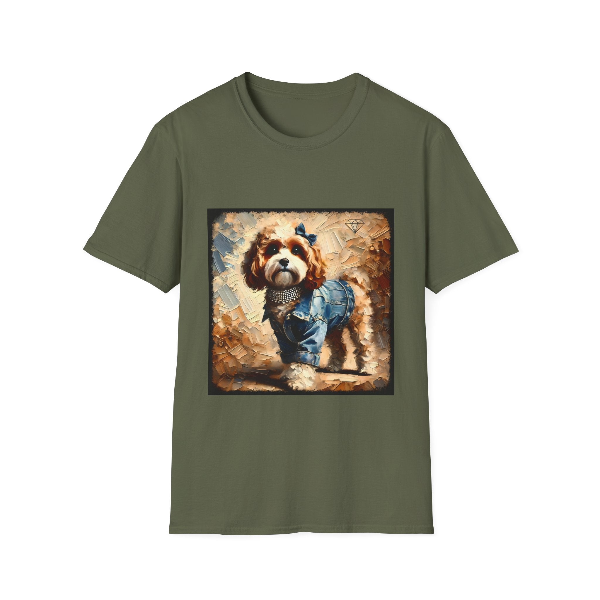Cavapoo Denim Diva Classic | Unisex Dog T-Shirt