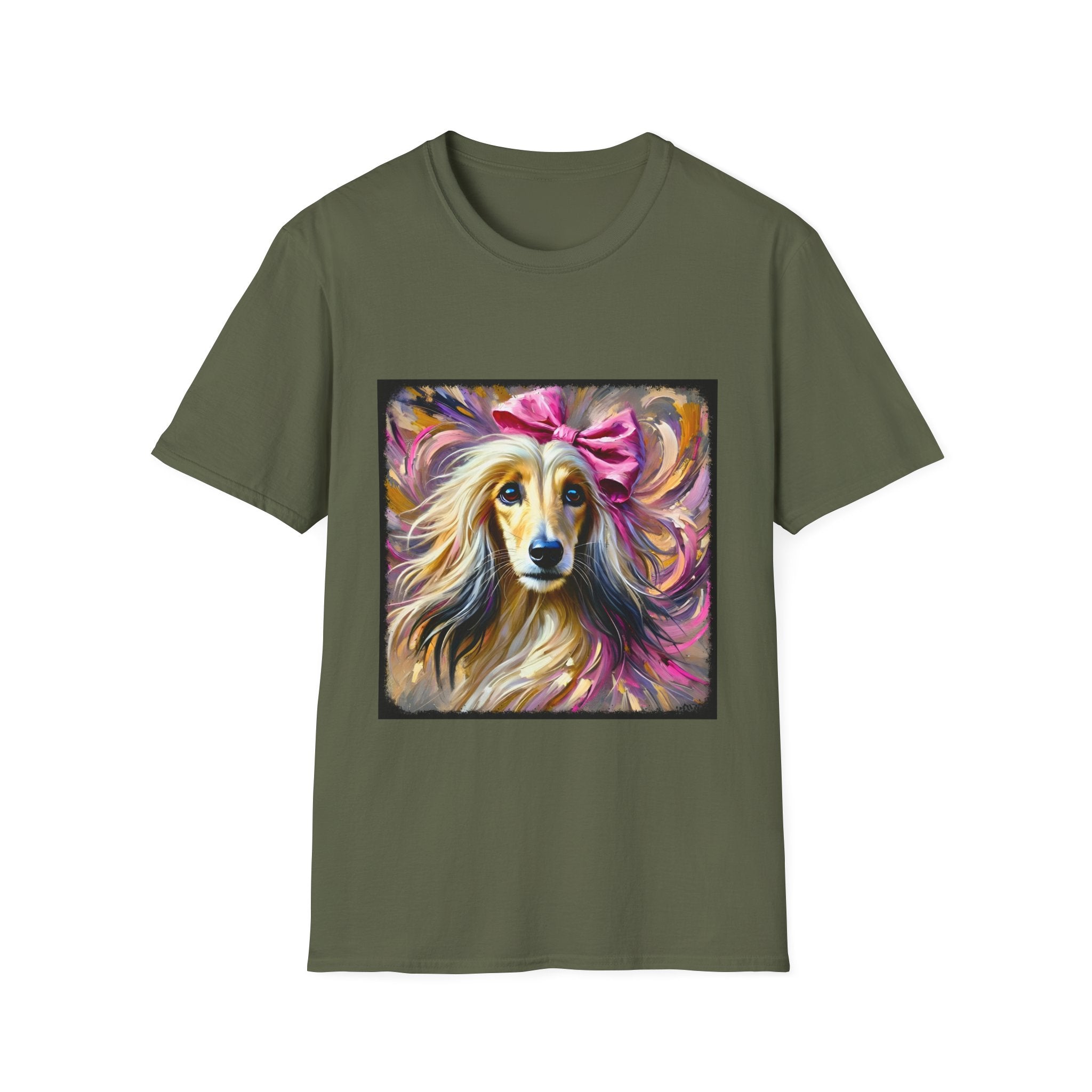 Afghan Hound Vivid Classic | Unisex Dog T-Shirt
