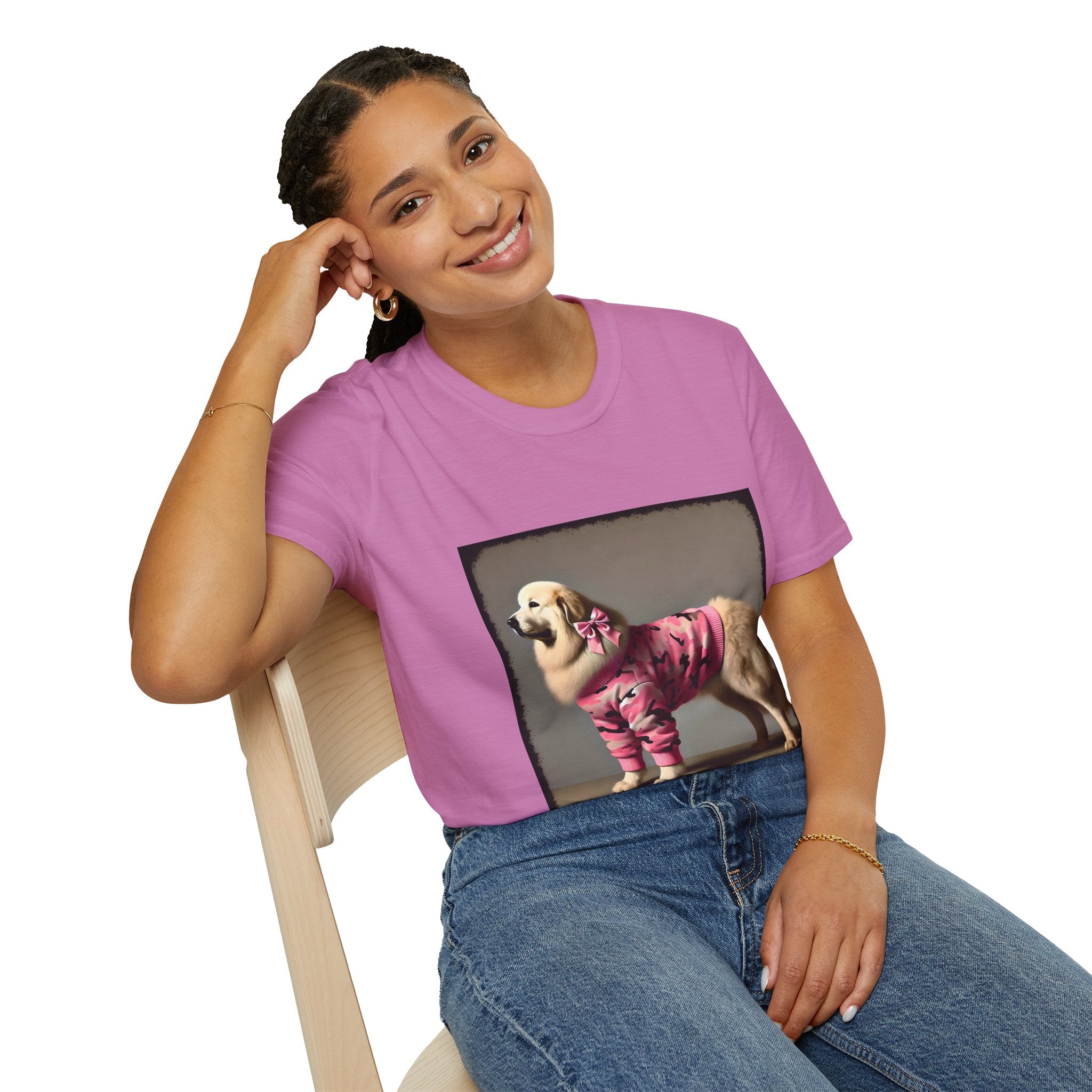Great Pyrenees Pink Camo Cutie | Unisex Dog T-Shirt