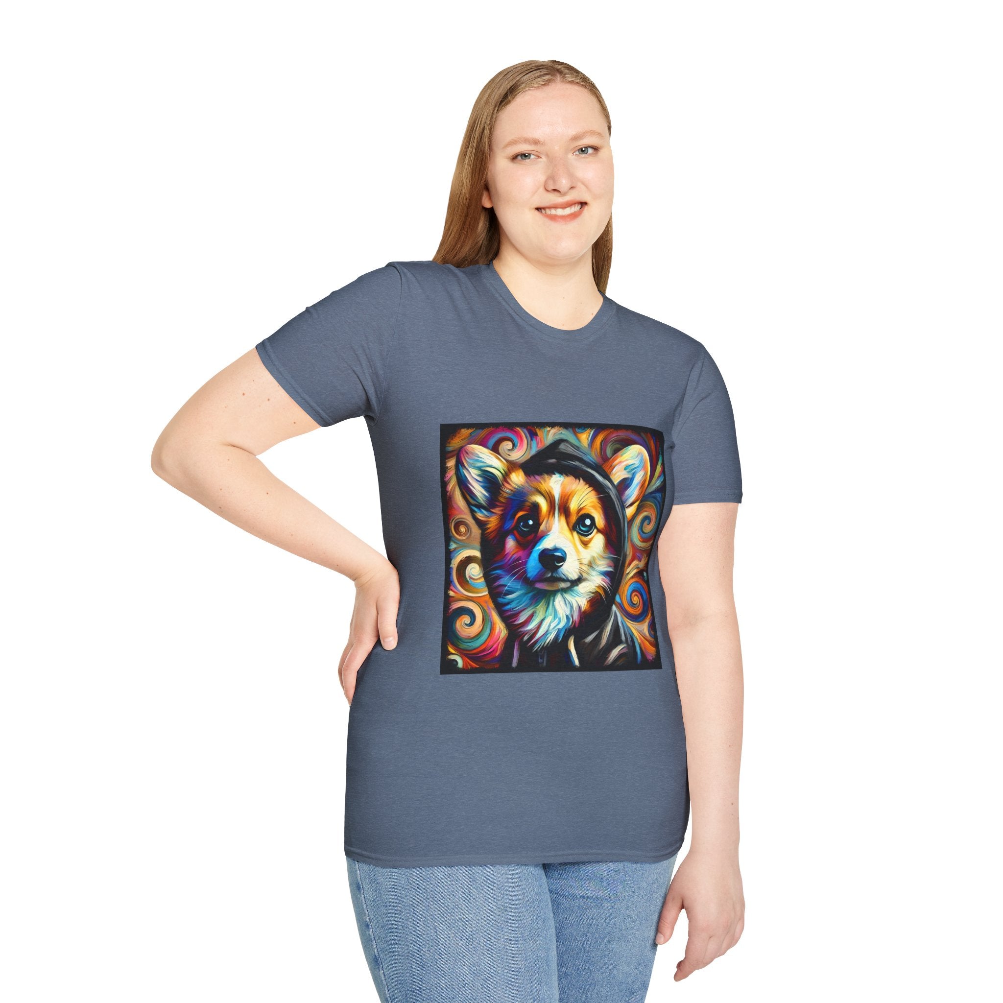 Pembroke Welsh Corgi Relaxed Swirl | Unisex Dog T-Shirt