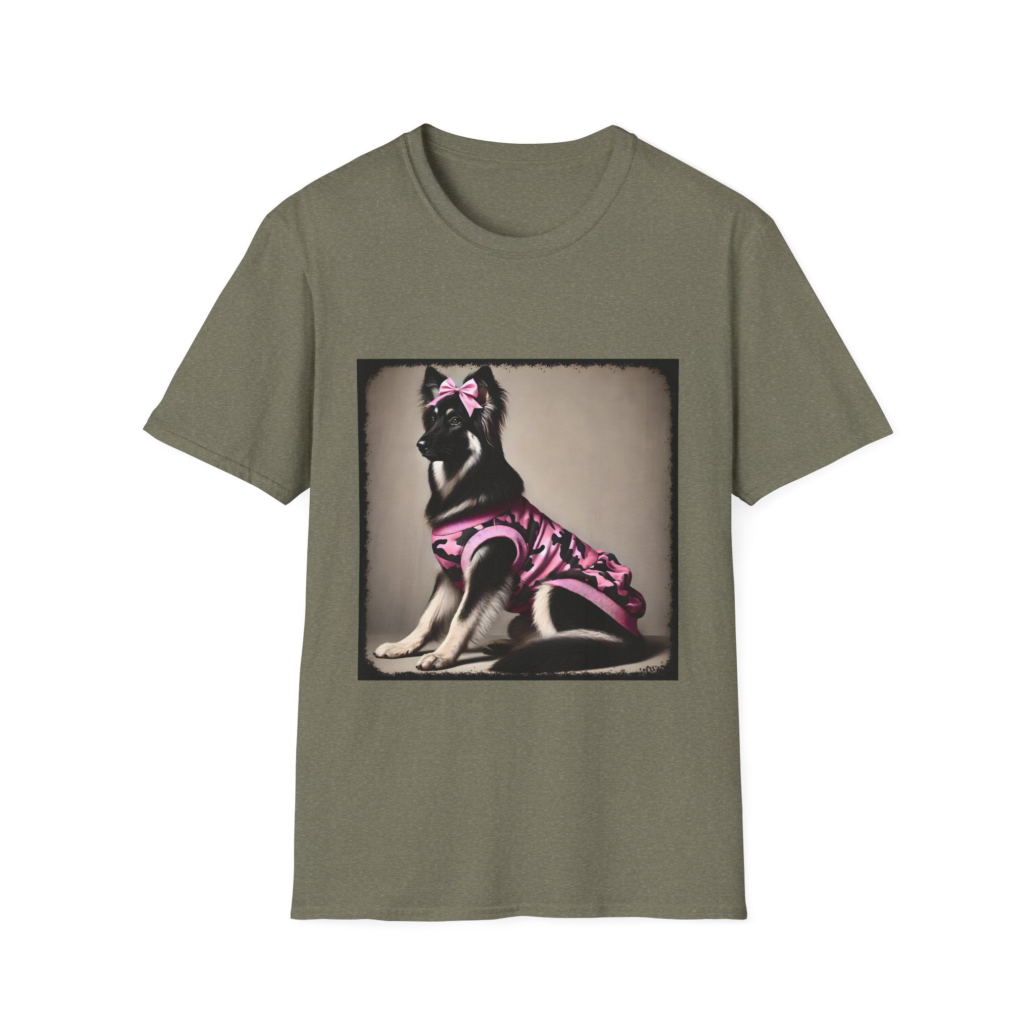 German Shepherd Pink Camo Cutie | Unisex Dog T-Shirt