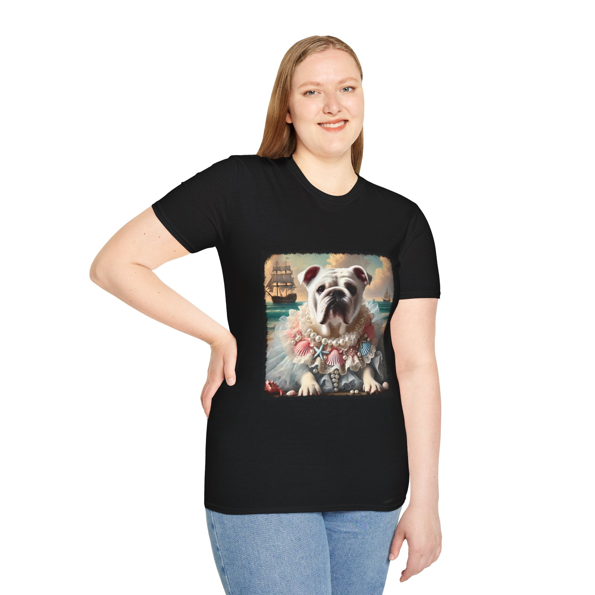 Bulldog Beach Babe | Unisex Dog T-Shirt