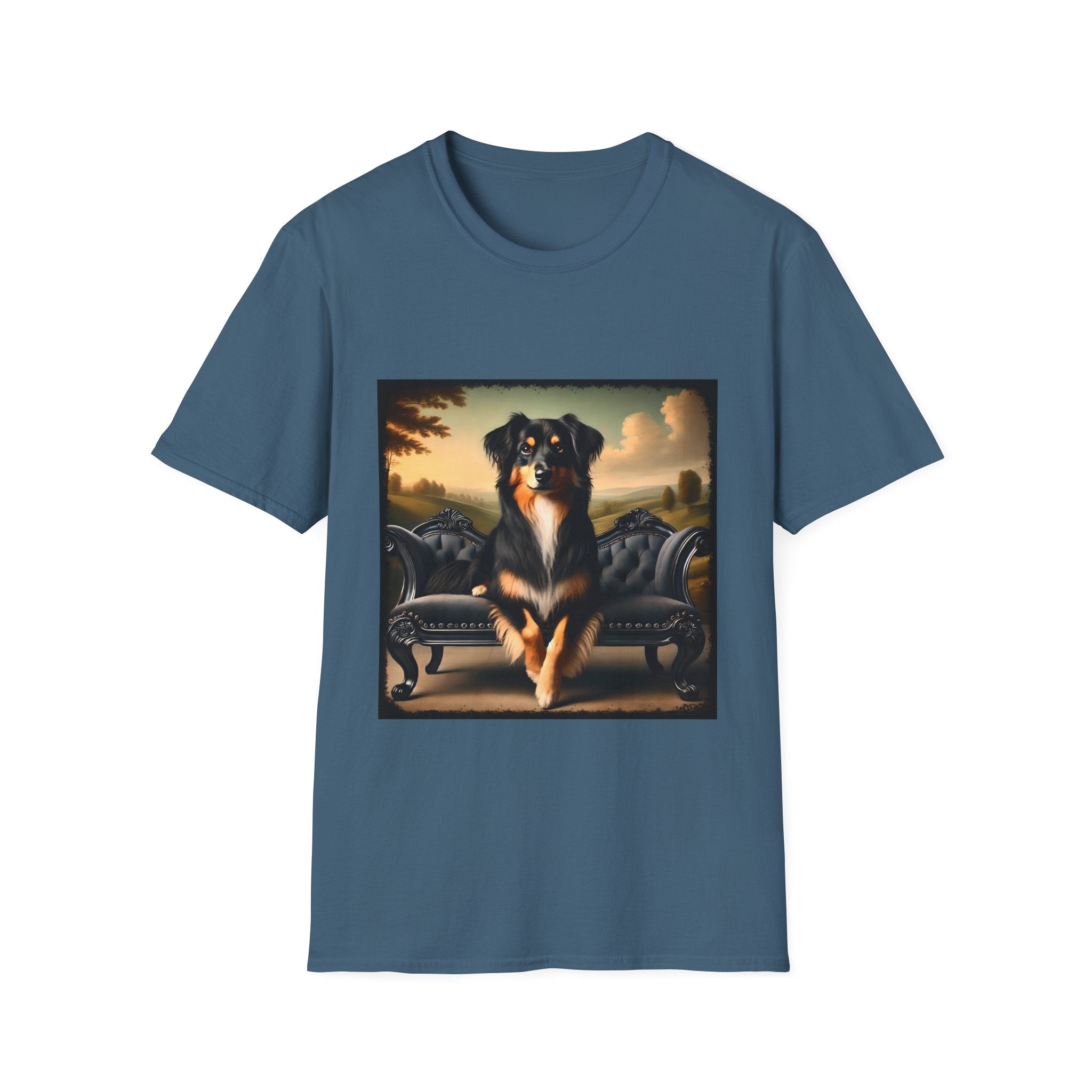 Miniature American Shepherd Poised Portrait | Unisex Dog T-Shirt