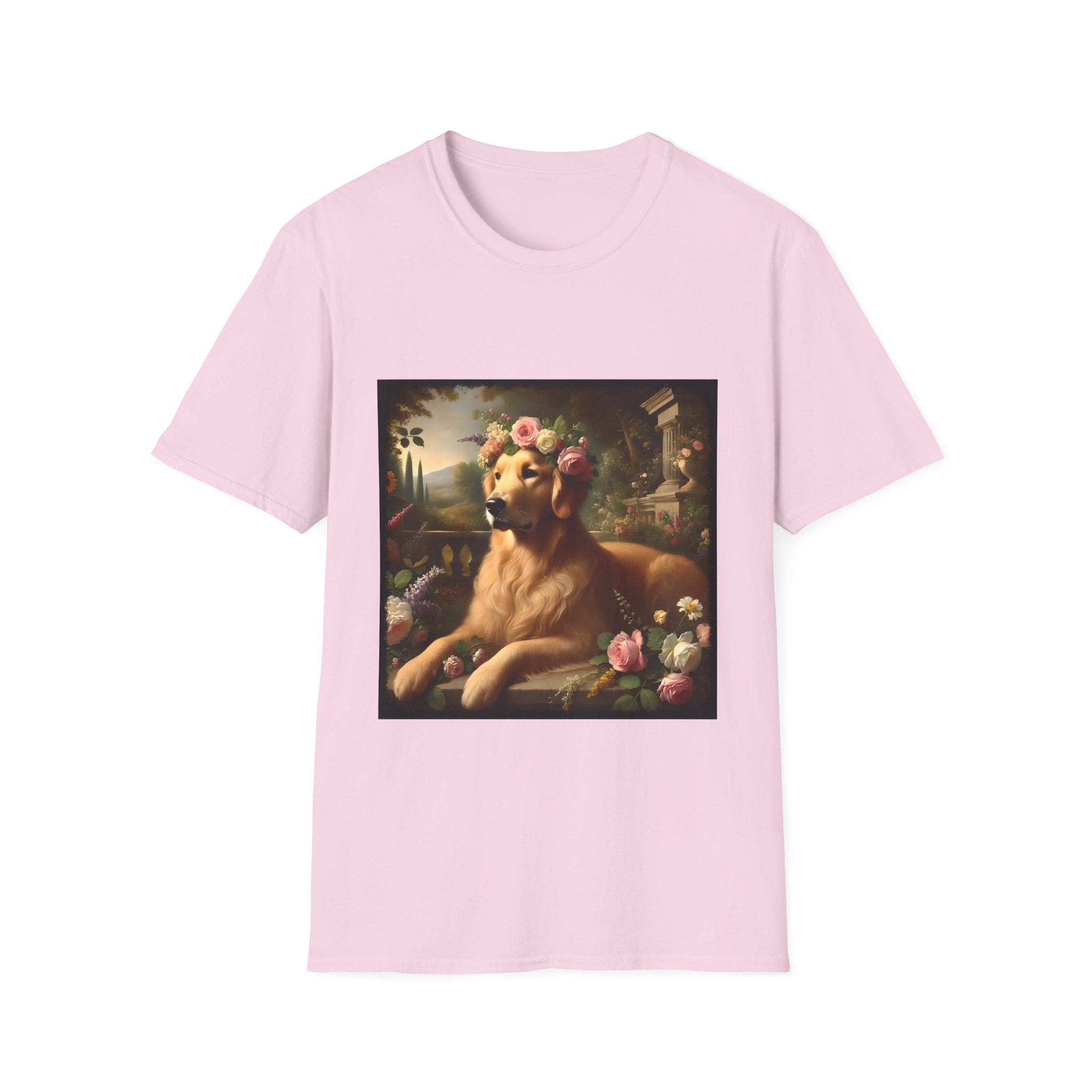 Golden Retriever Botanical Beauty | Unisex Dog T-Shirt