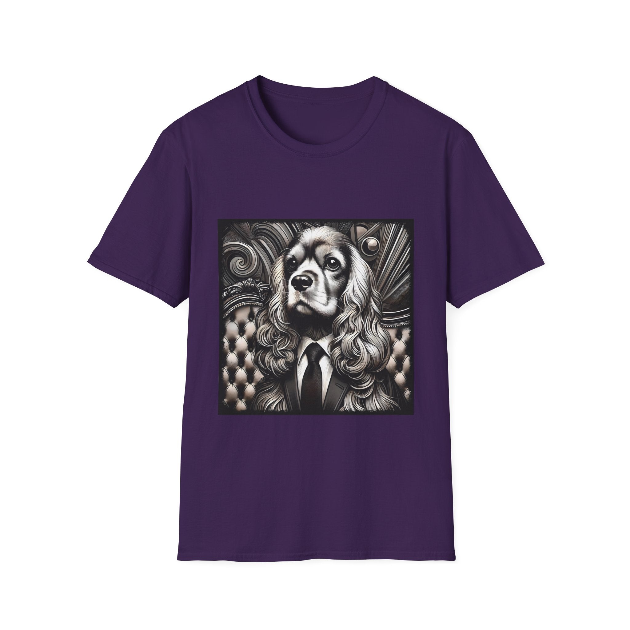 Cocker Spaniel B&W Gentleman | Unisex Dog T-Shirt