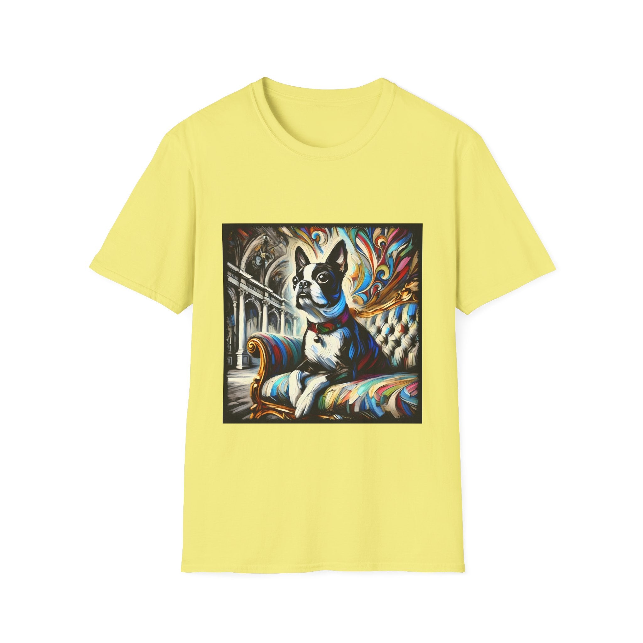 Boston Terrier Bold Swirl | Unisex Dog T-Shirt