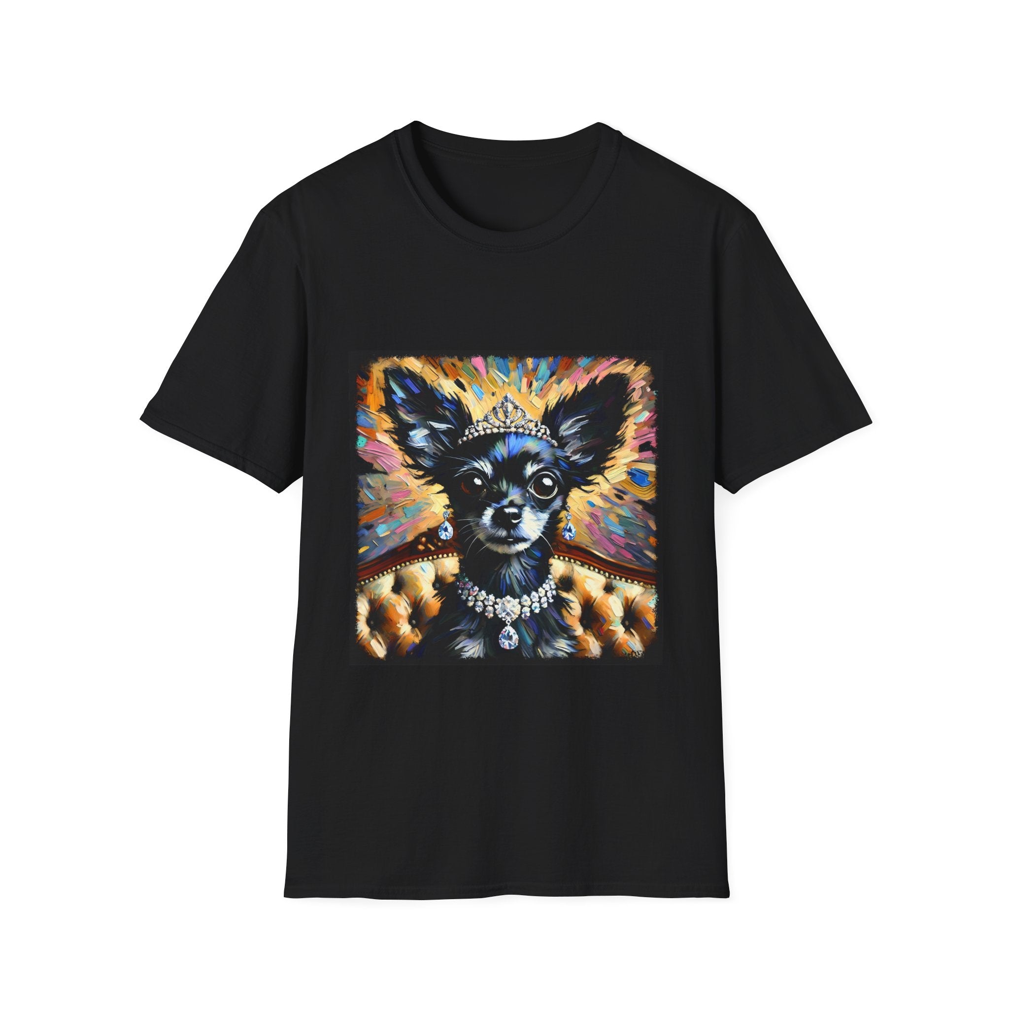 Chihuahua Diamond Earring Classic | Unisex Dog T-Shirt