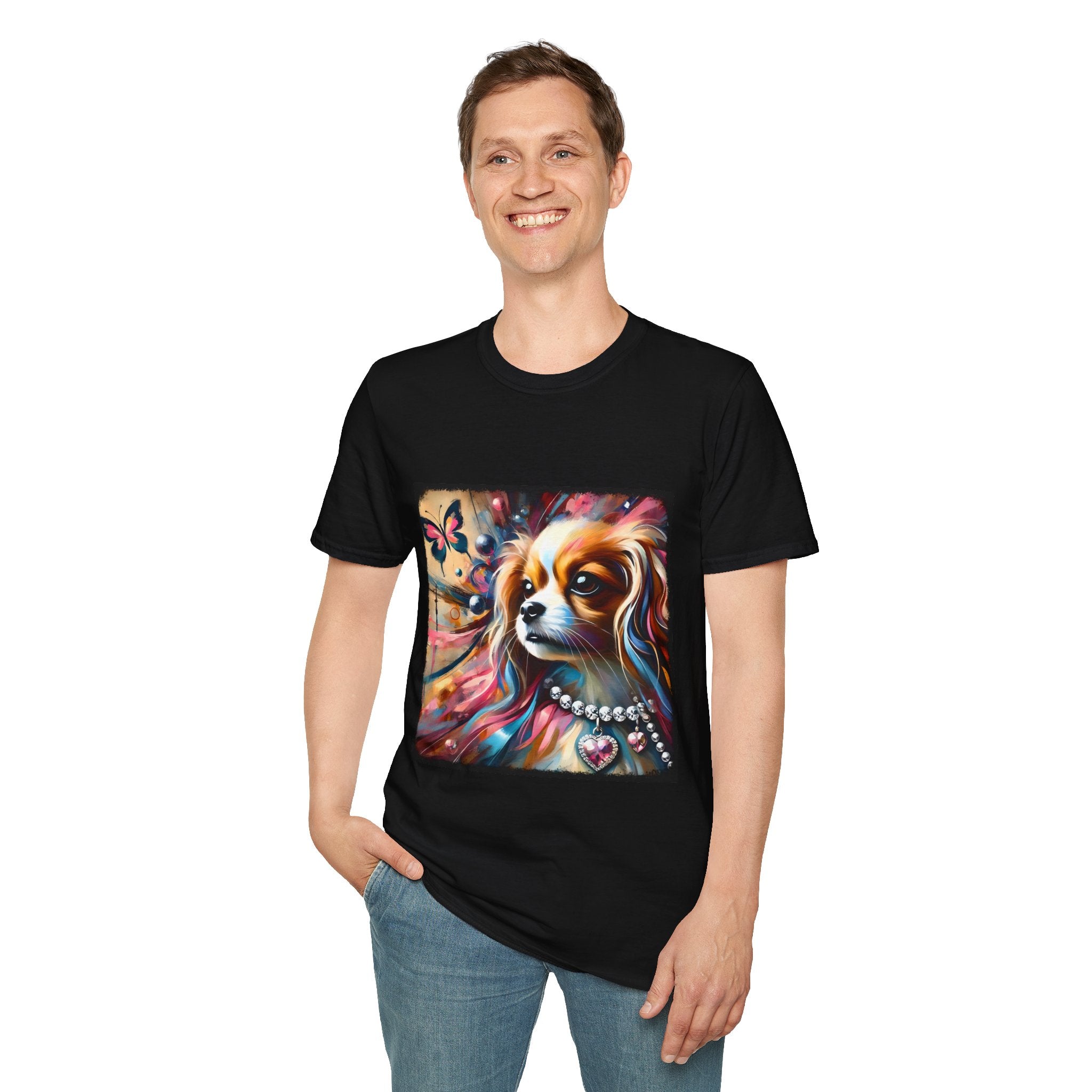 Cavalier King Charles Spaniel Pink Diamond Classic | Unisex Dog T-Shirt