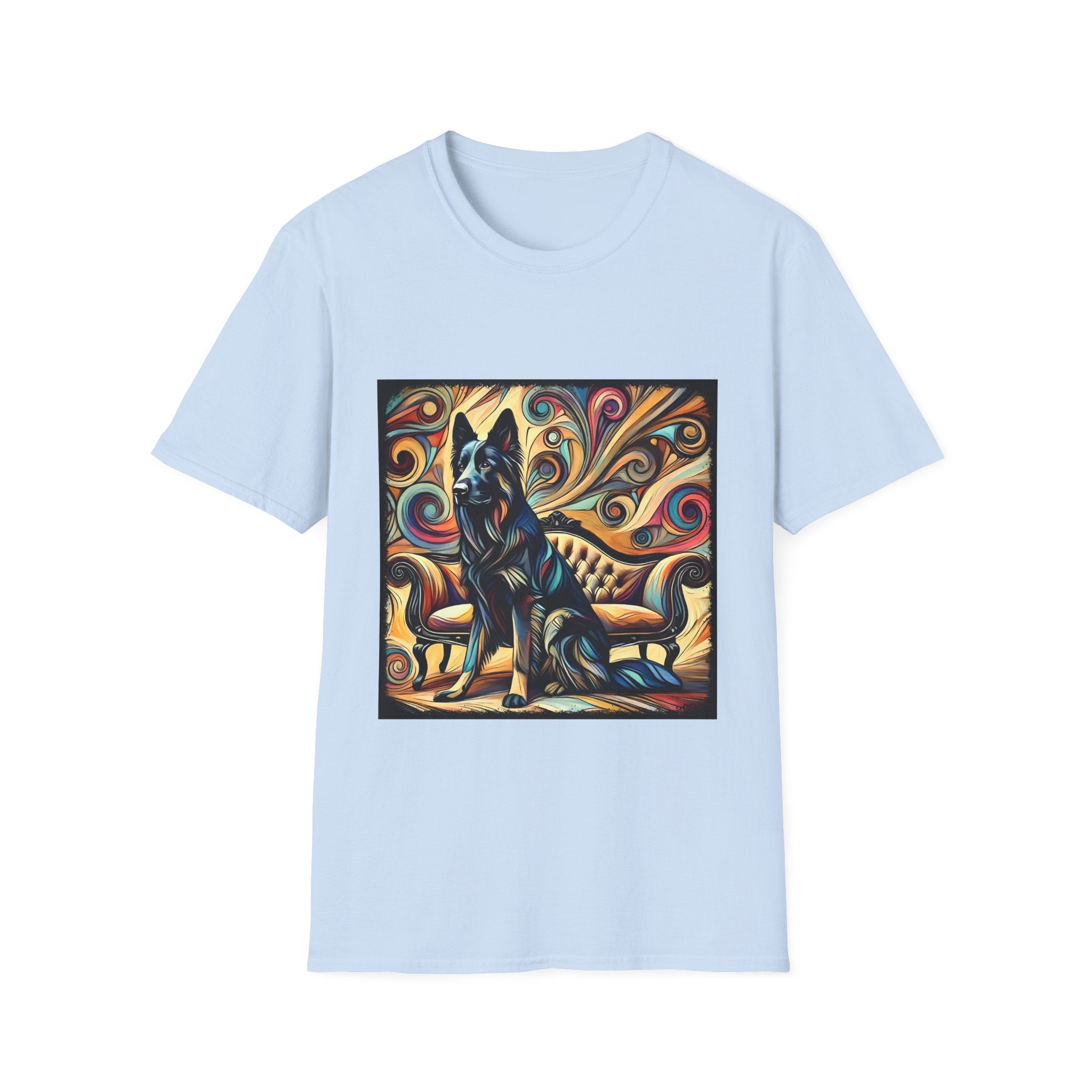 German Shepherd Multicolor Swirl | Unisex Dog T-Shirt