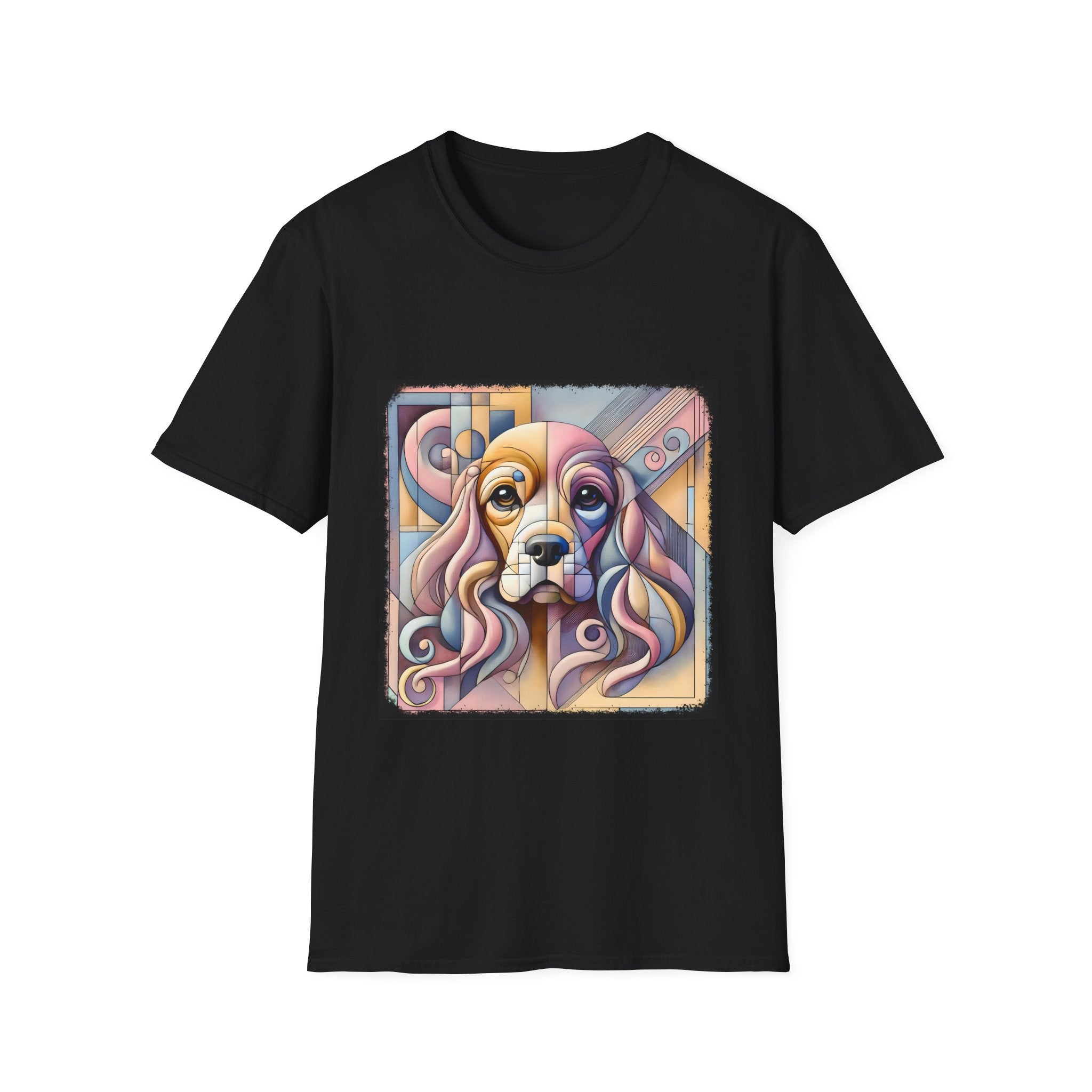 Cocker Spaniel Pastel Geometric | Unisex Dog T-Shirt