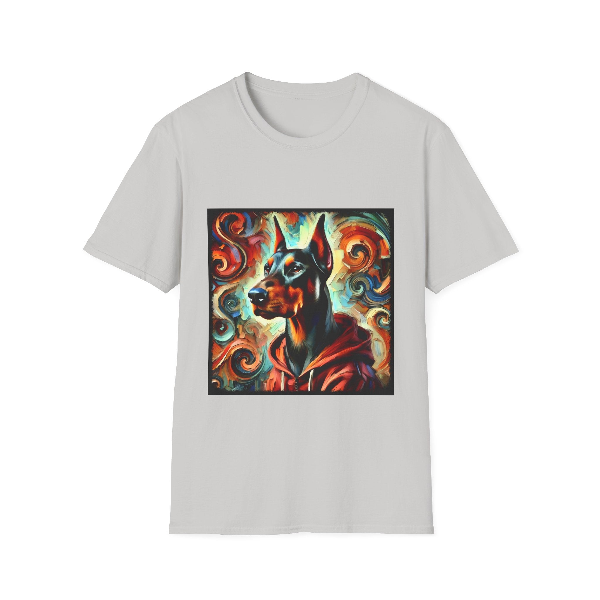 Doberman Pinscher Urban Swirl | Unisex Dog T-Shirt