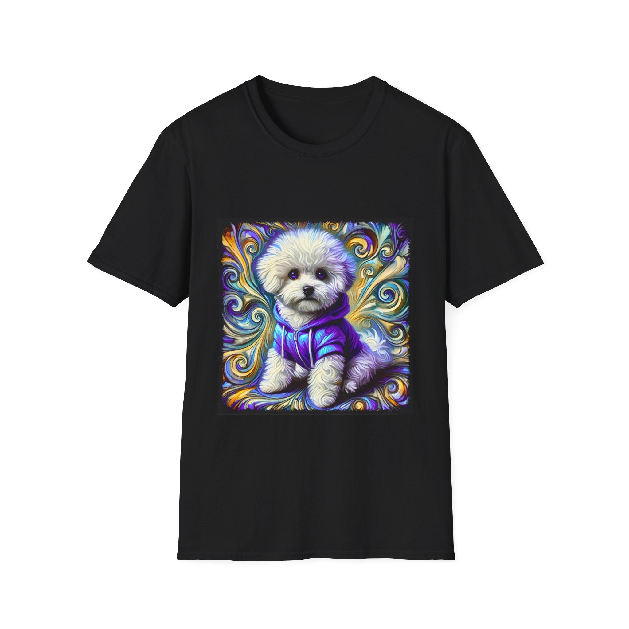 Bichon Frise Electric Swirl | Unisex Dog T-Shirt