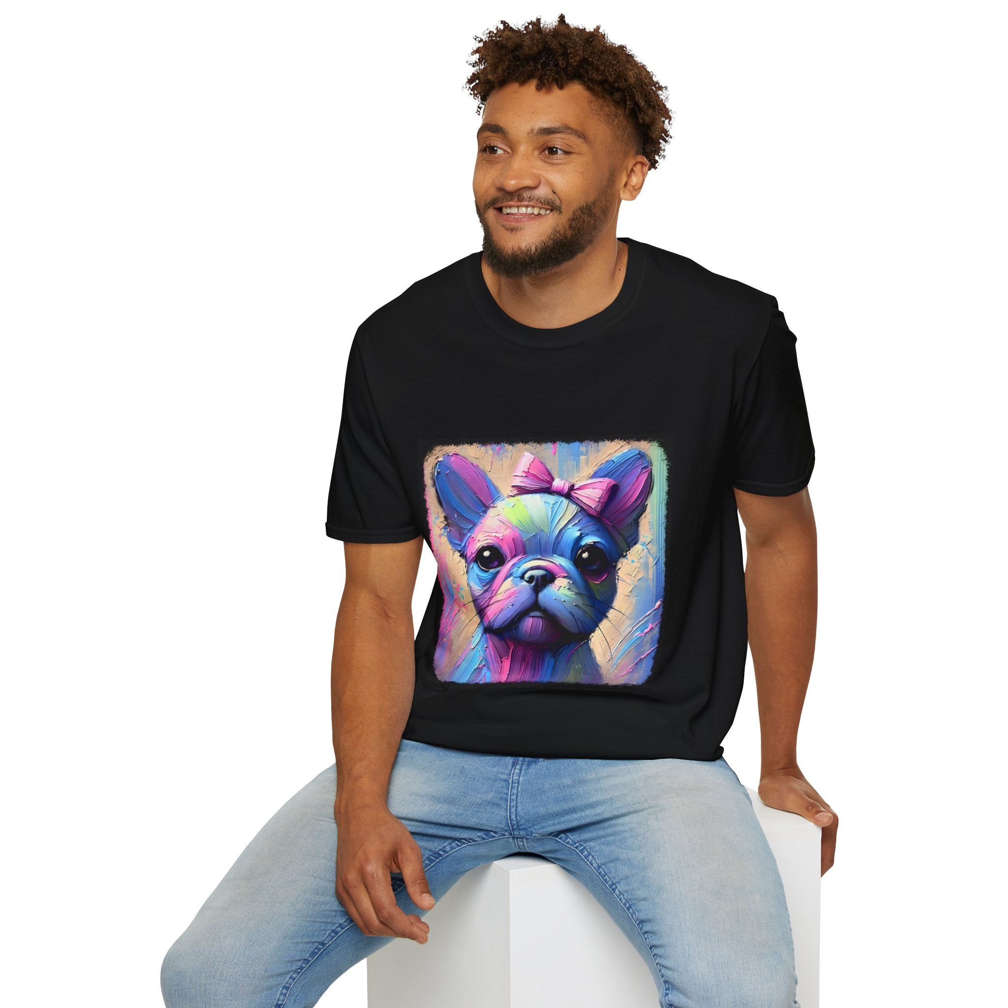 French Bulldog Neon Classic | Unisex Dog T-Shirt