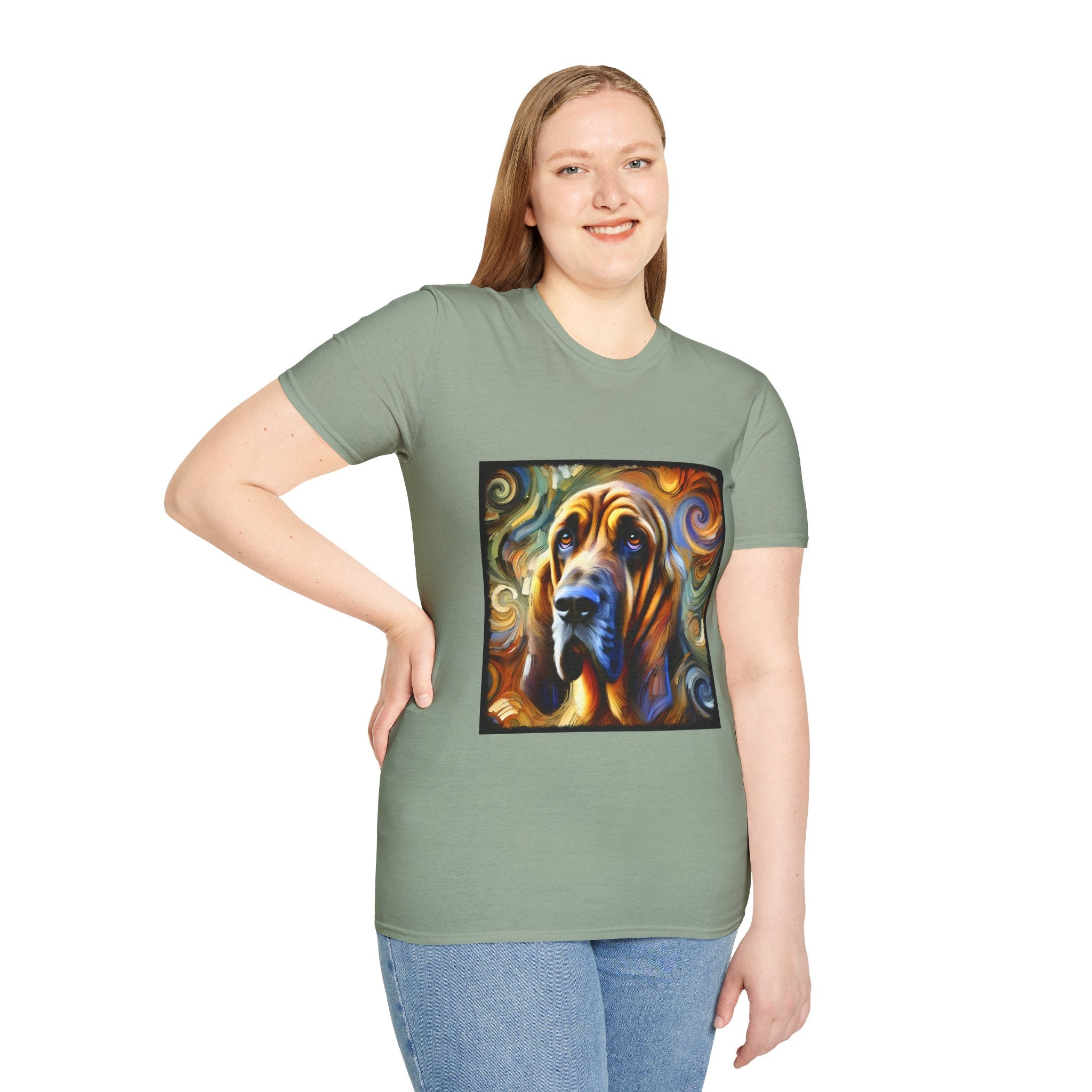 Bloodhound Warm Swirl | Unisex Dog T-Shirt