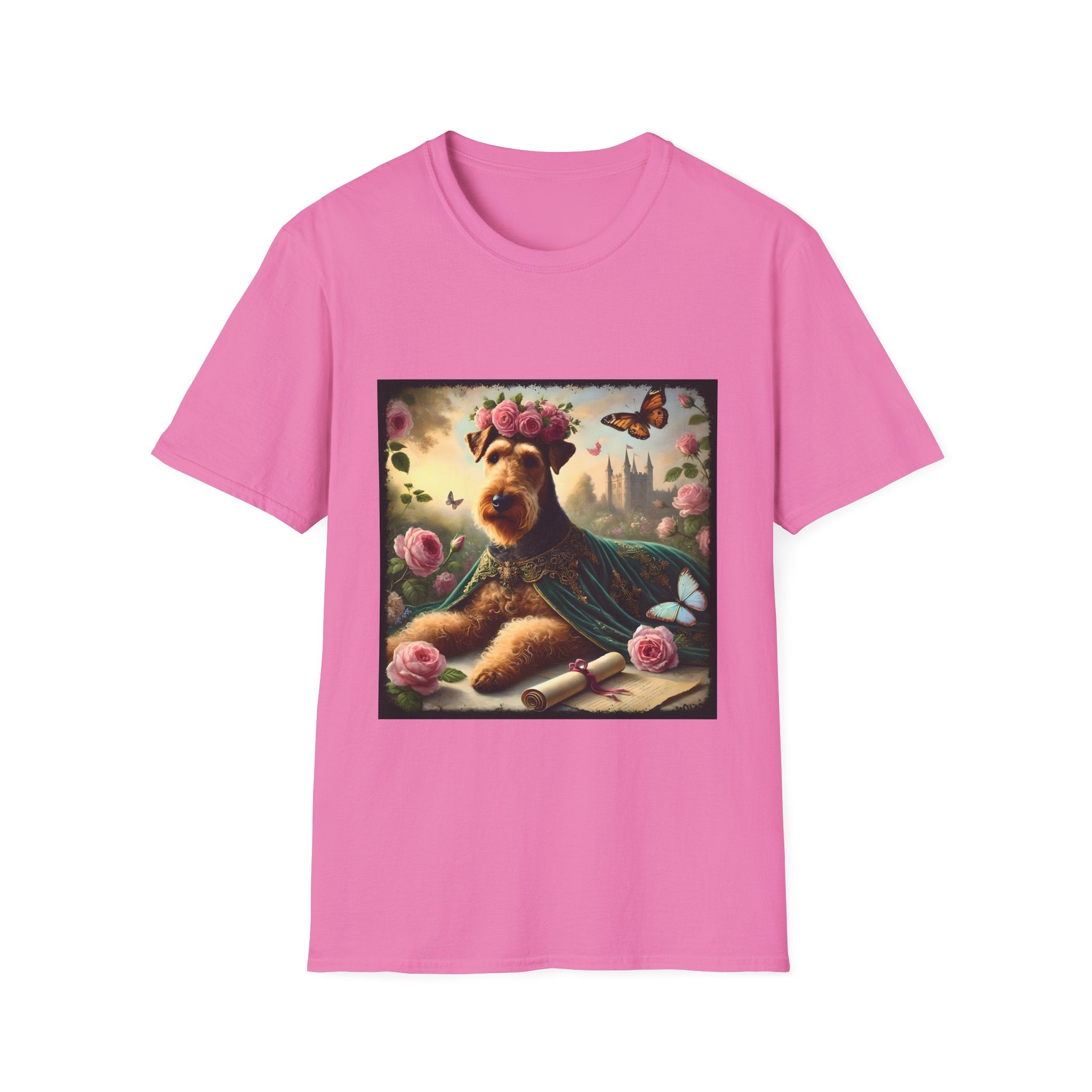 Airedale Terrier Velvet Rose | Unisex Dog T-Shirt