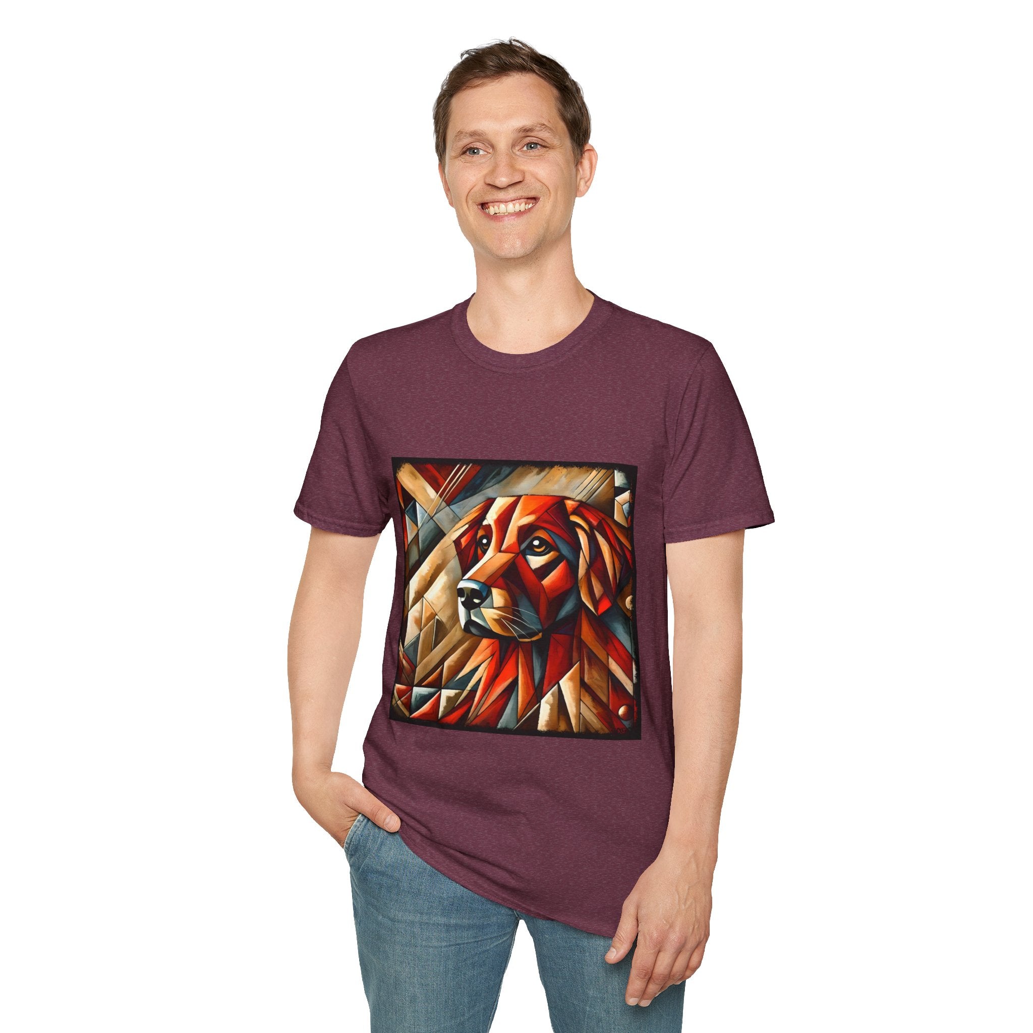 Golden Retriever Red Geometric | Unisex Dog T-Shirt