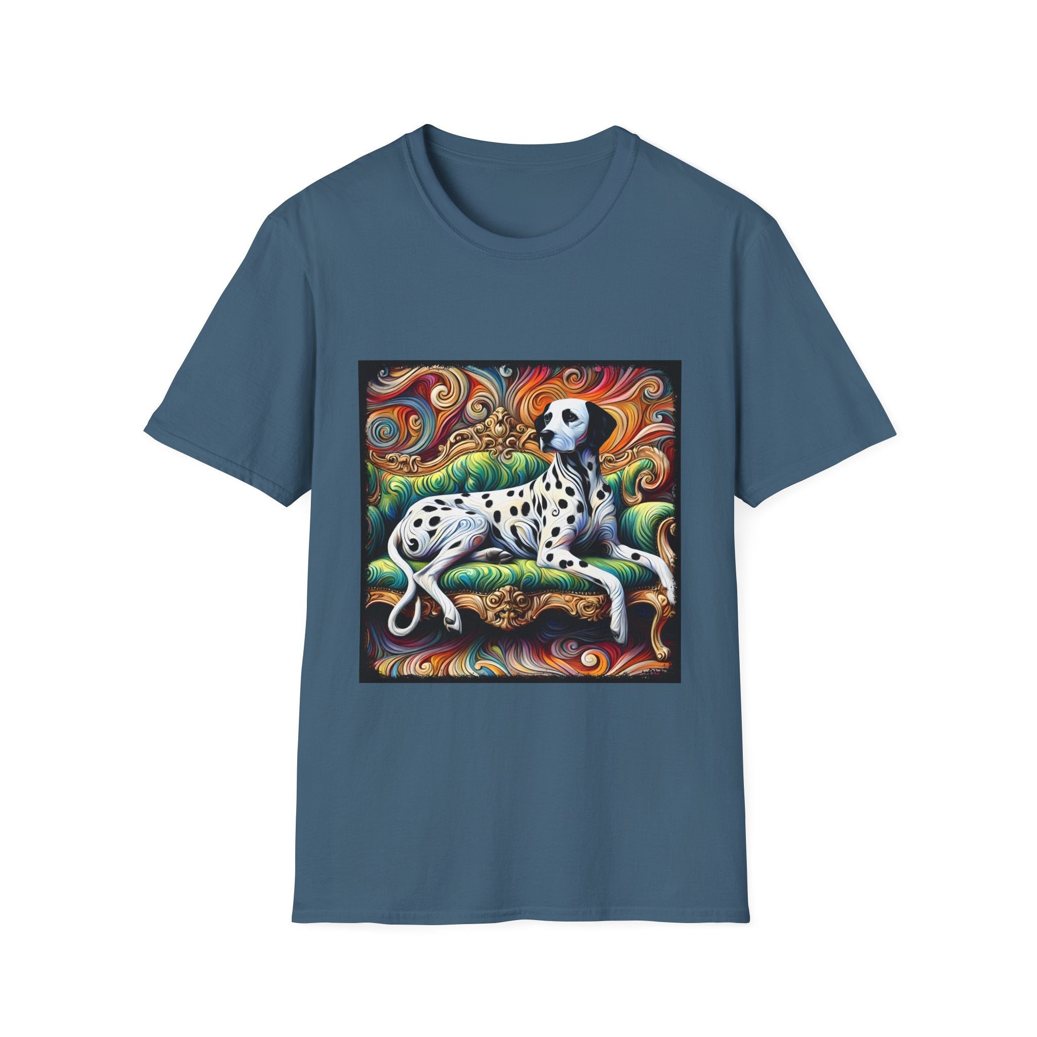 Dalmatian Rainbow Swirl | Unisex Dog T-Shirt