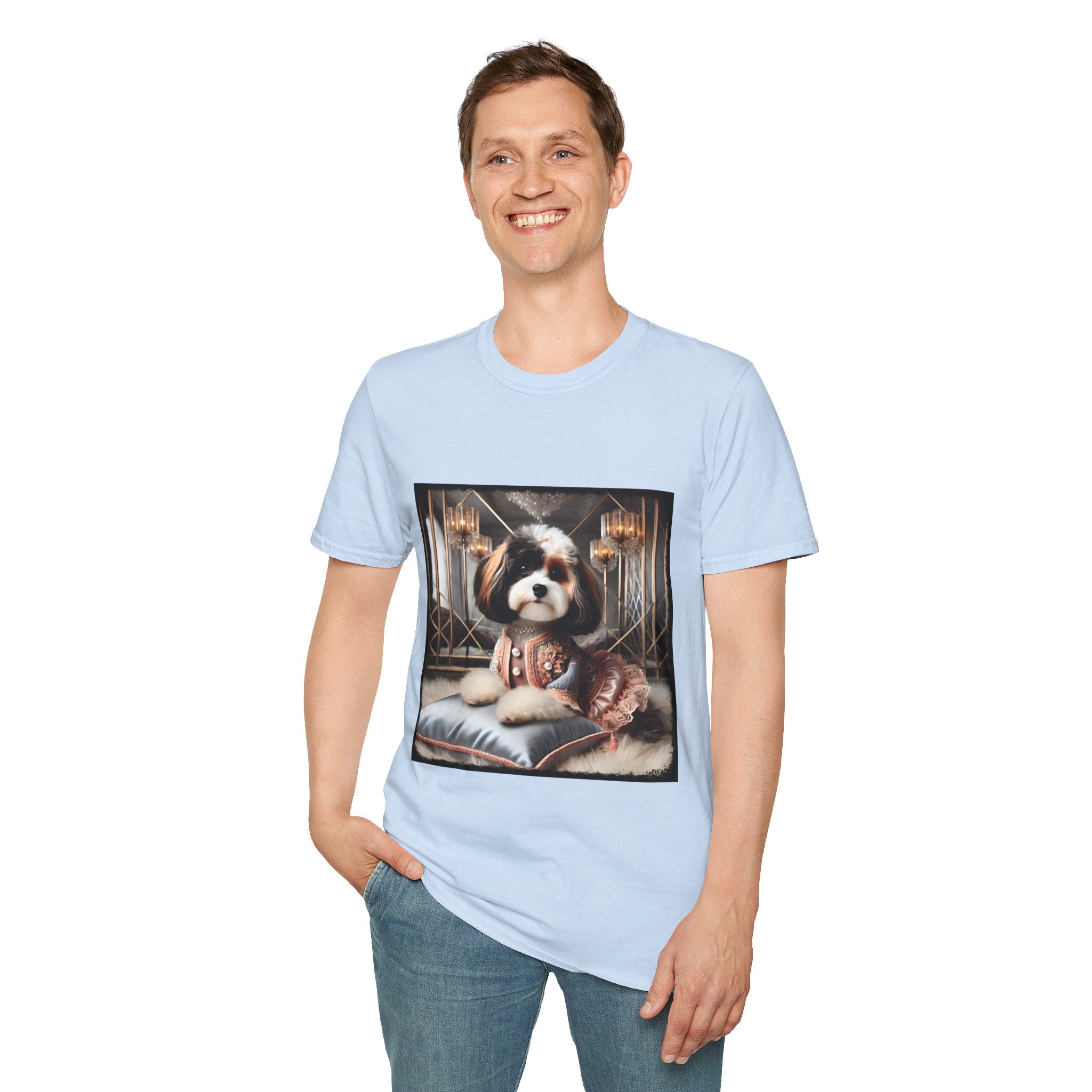 Cavapoo Posh Portrait | Unisex Dog T-Shirt