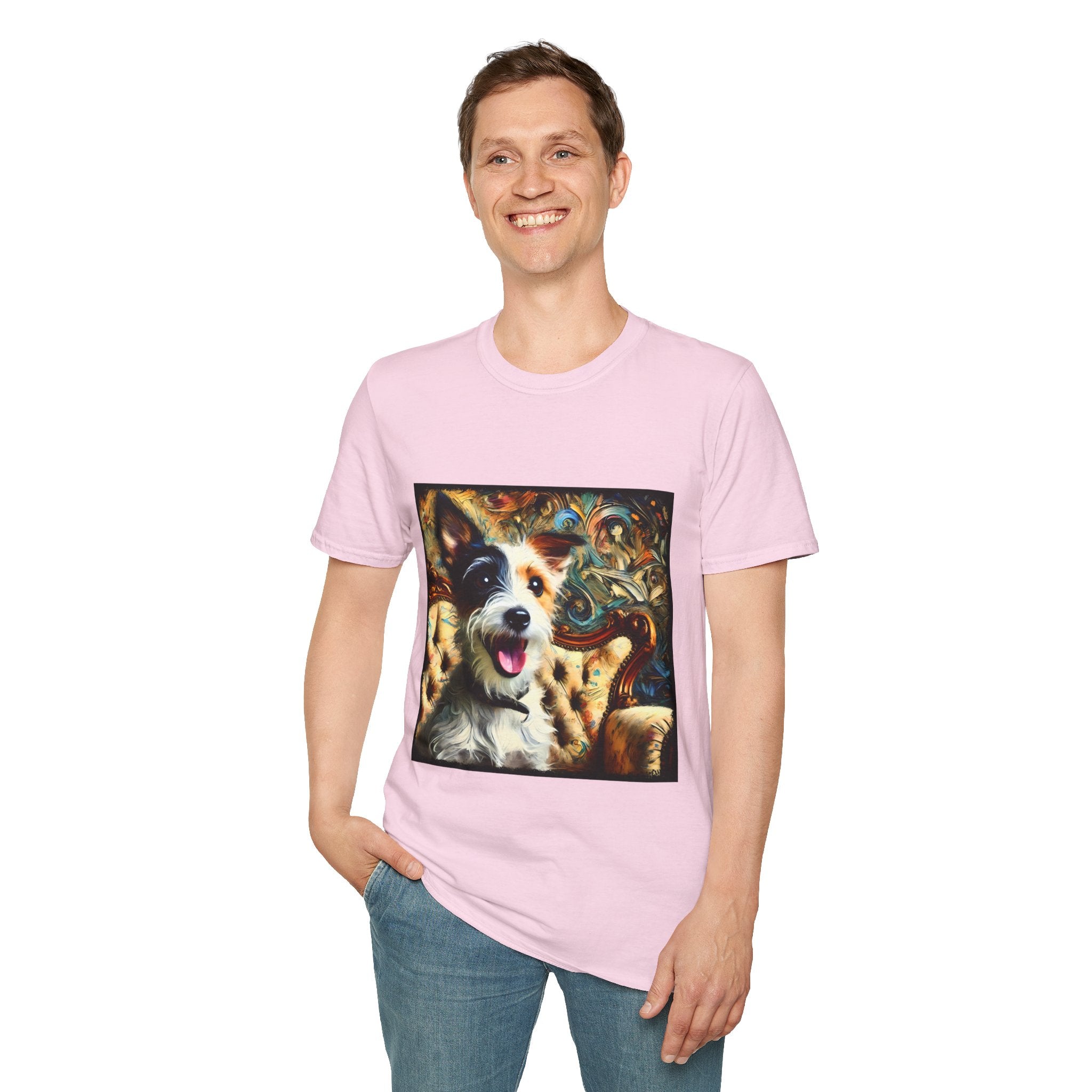 Jack Russell Terrier Blissful Swirl | Unisex Softstyle T-Shirt