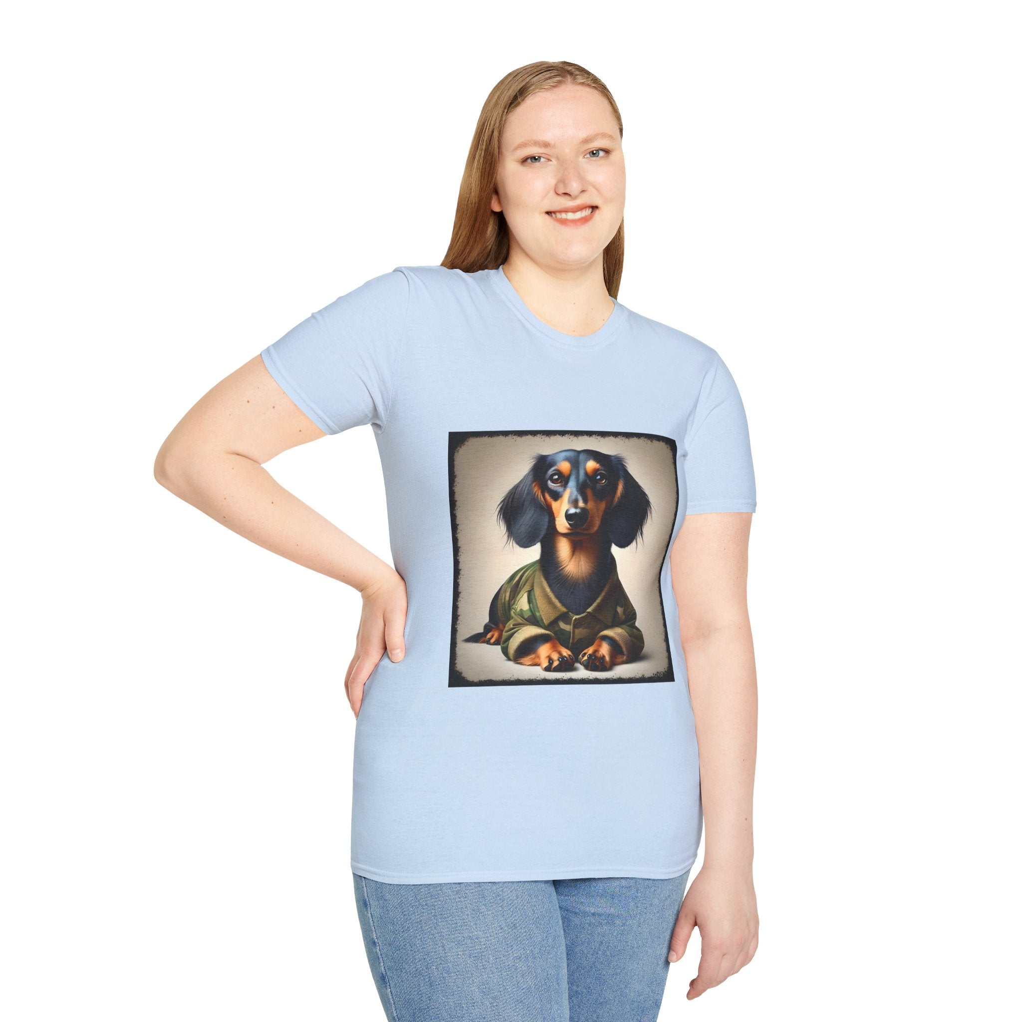 Dachshund Camo Chic | Unisex Dog T-Shirt