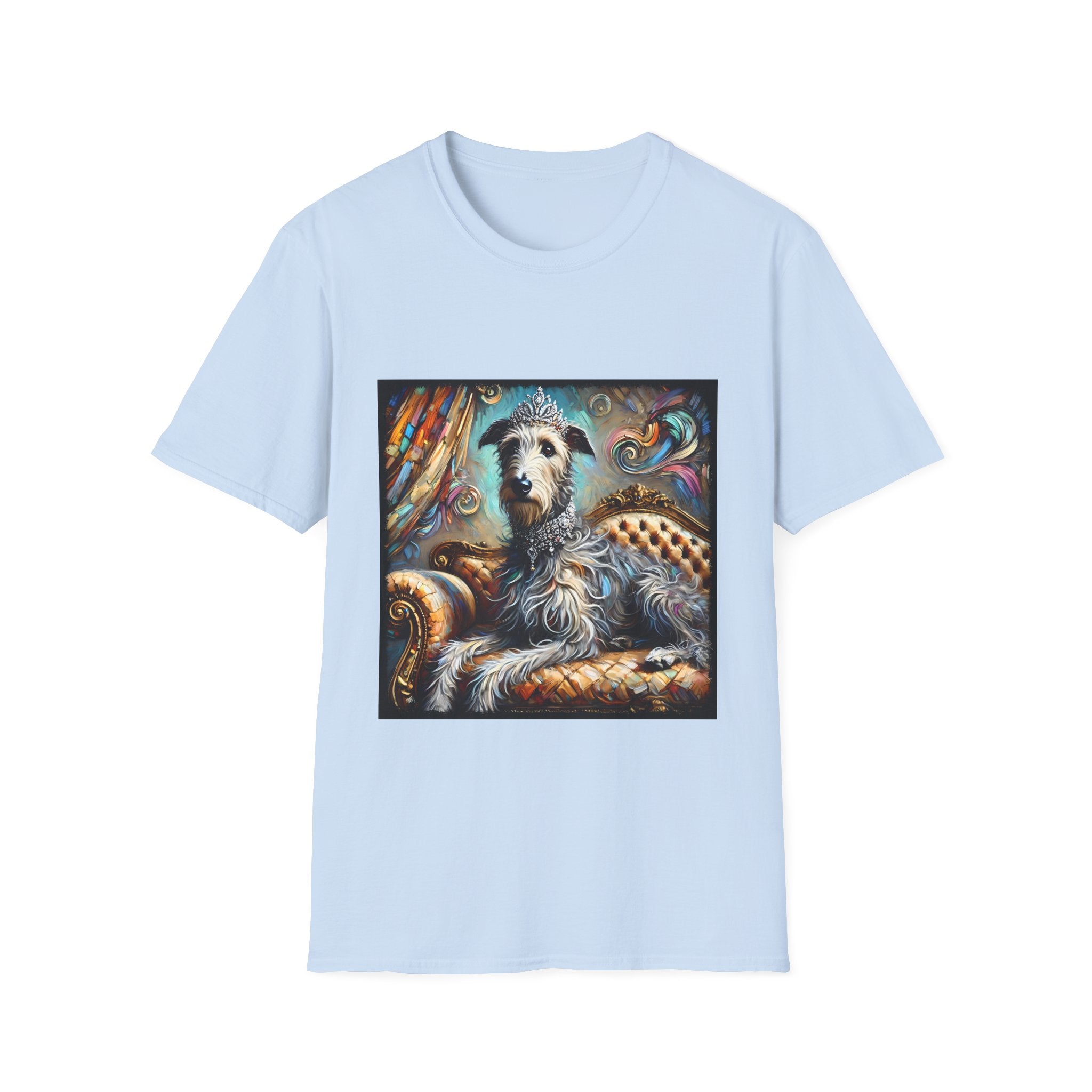 Irish Wolfhound Diamond Diva Swirl | Unisex Softstyle T-Shirt