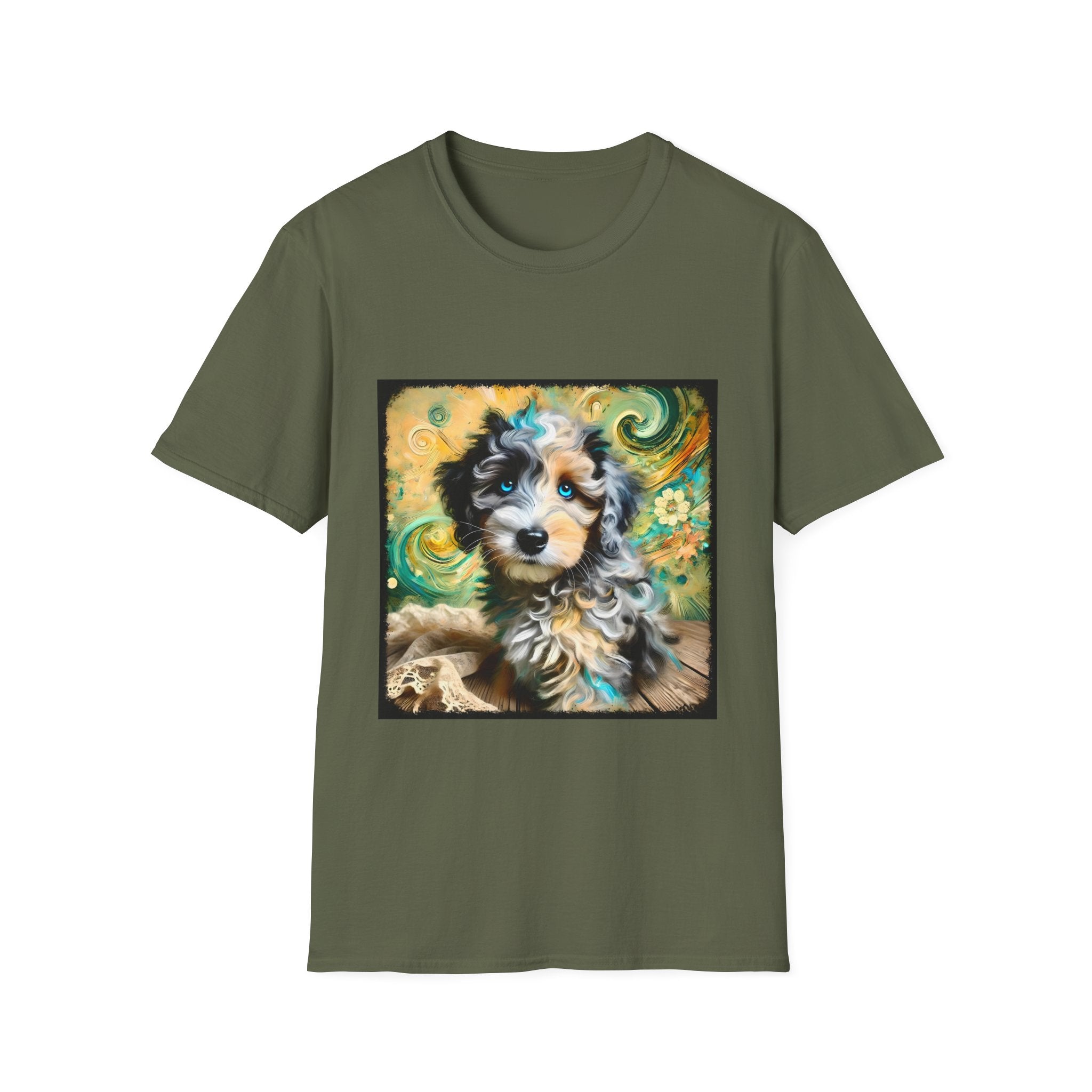 Aussiedoodle Emerald Swirl | Unisex Dog T-Shirt