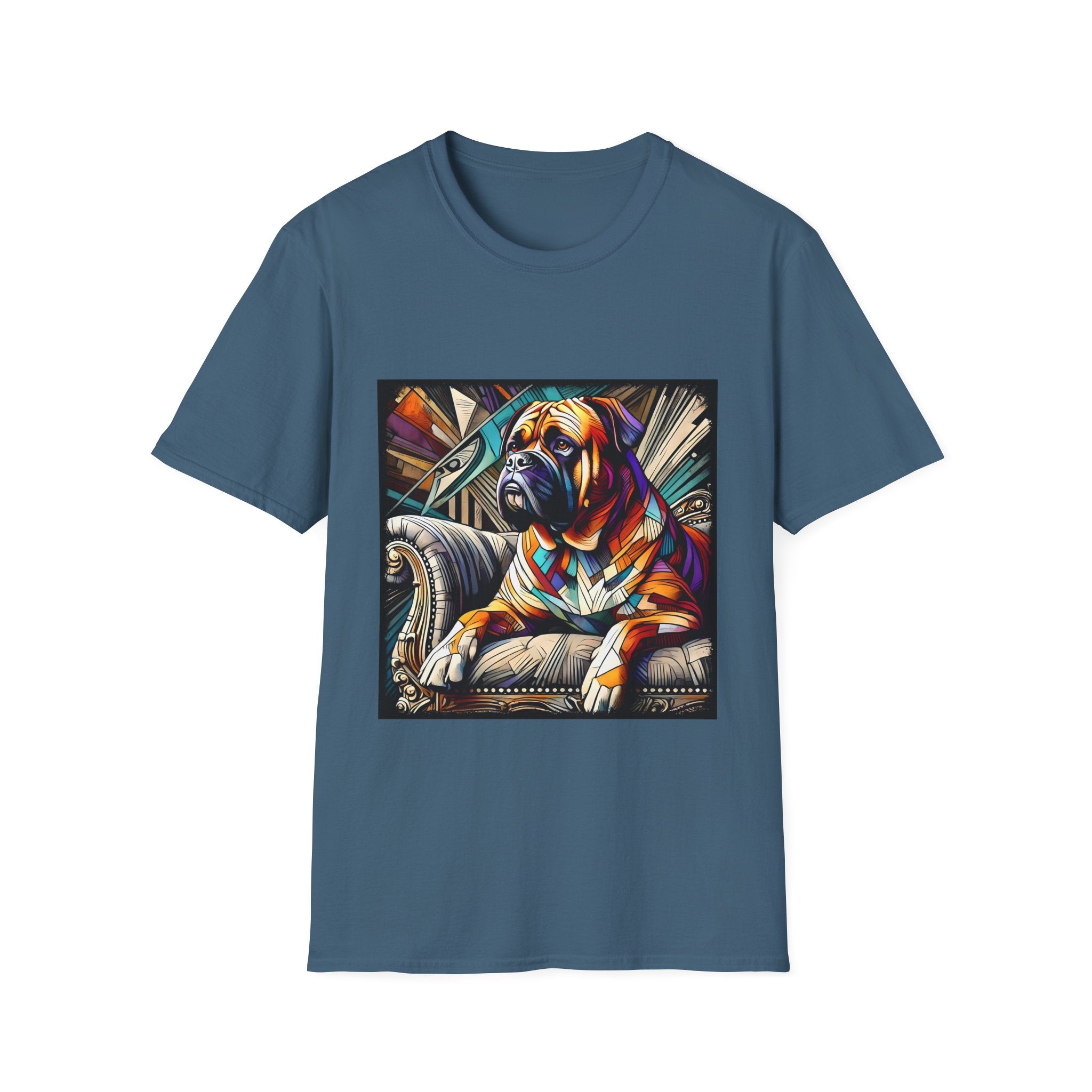 Bullmastiff Vivid Geometric | Unisex Dog T-Shirt