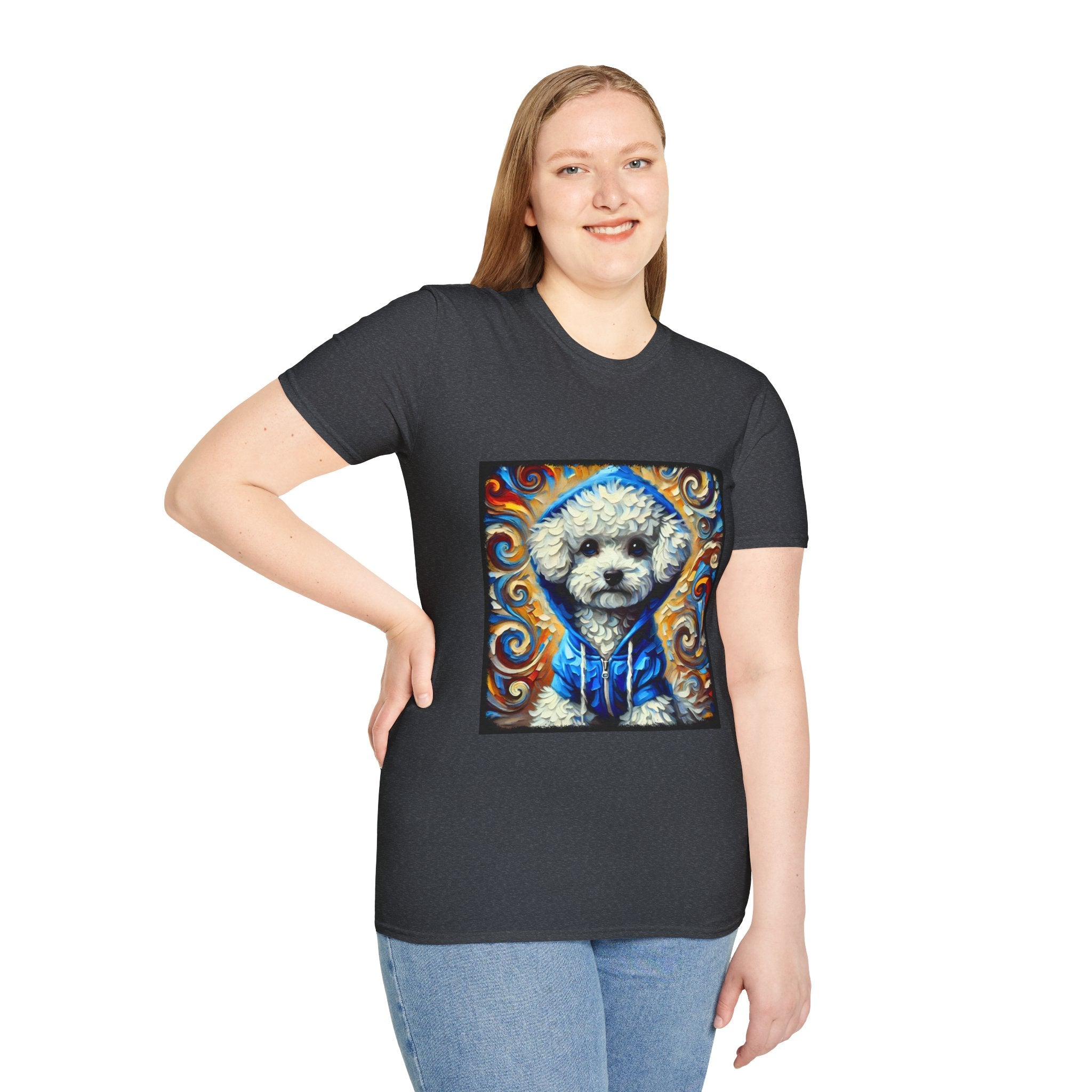 Bichon Frise Hoodie Swirl | Unisex Dog T-Shirt