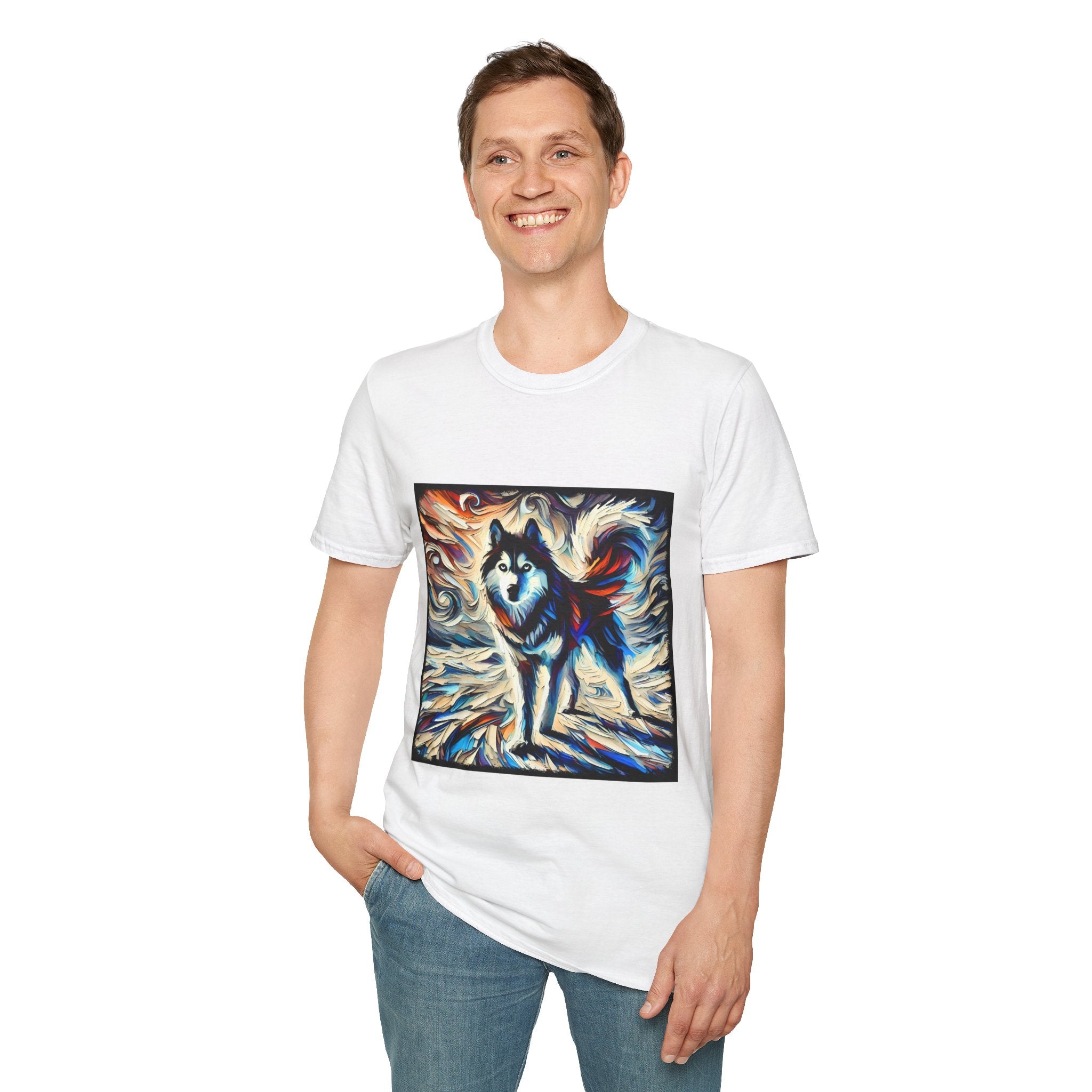 Siberian Husky Vivid Dream Swirl | Unisex Dog T-Shirt