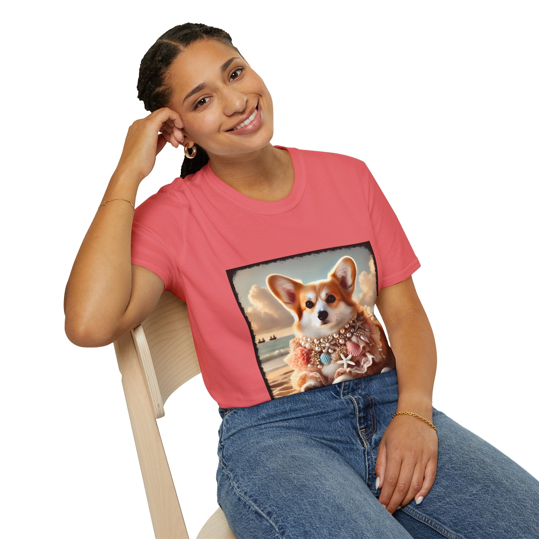 Pembroke Welsh Corgi Ocean Queen | Unisex Dog T-Shirt