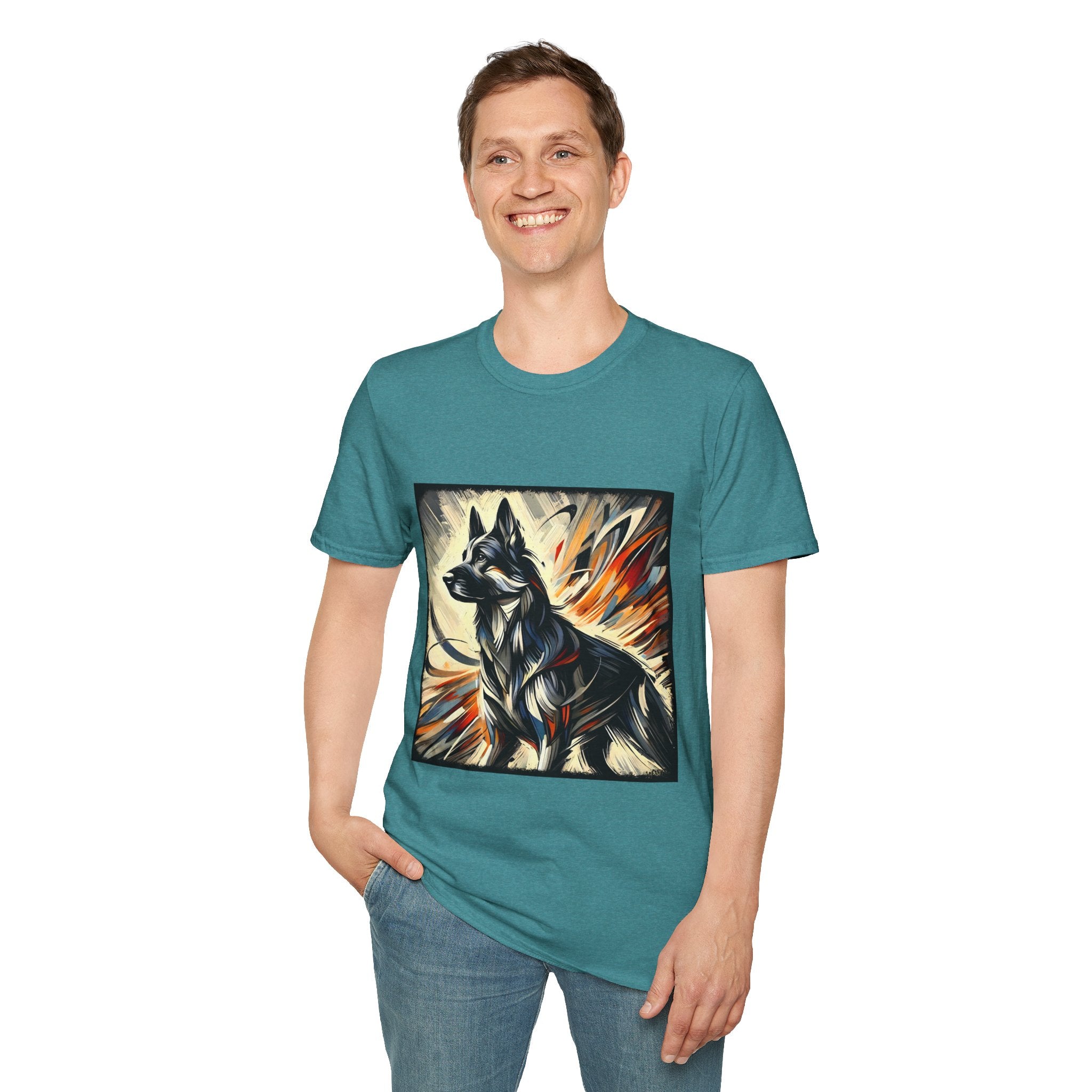 German Shepherd Fire Classic | Unisex Dog T-Shirt