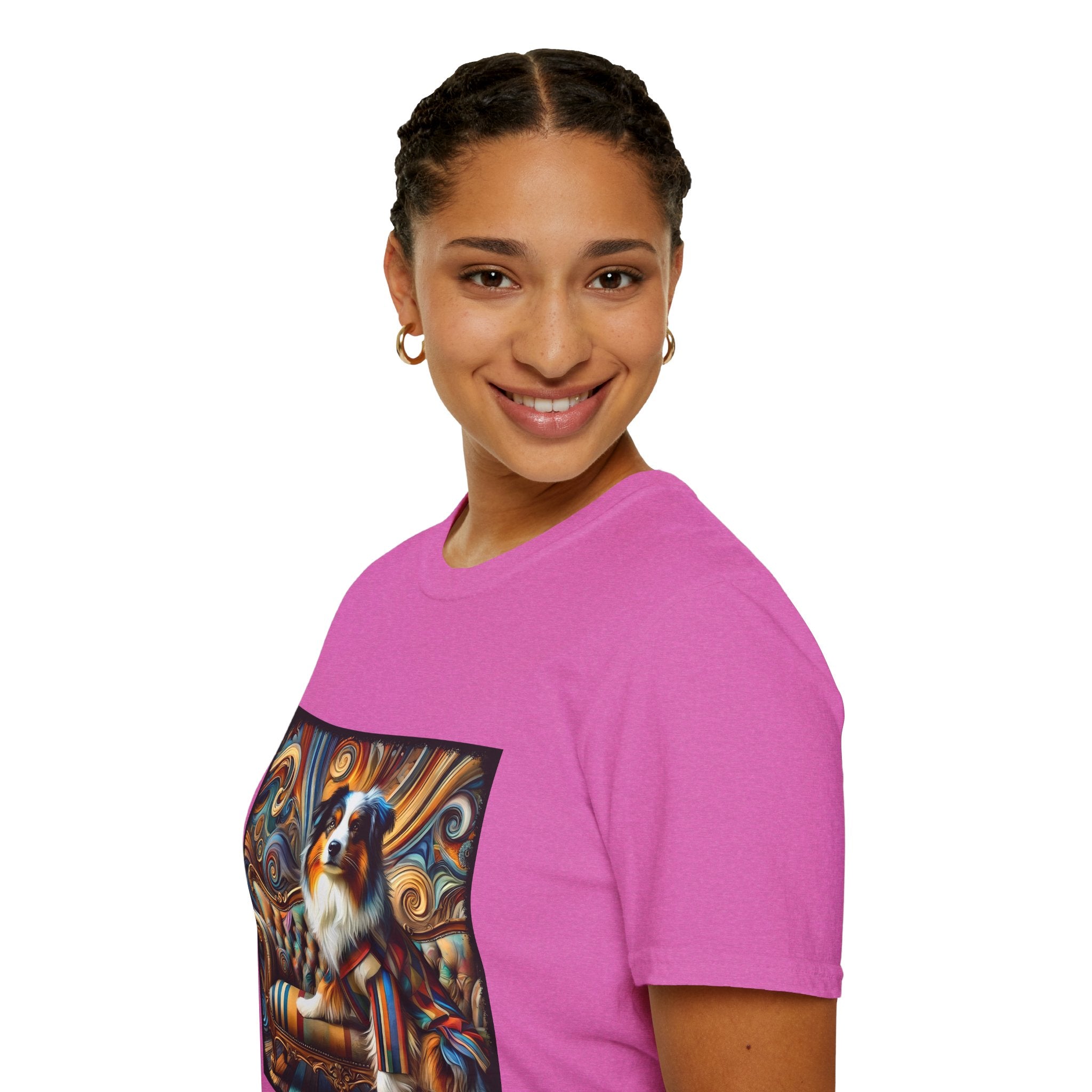 Australian Shepherd Warm Swirl | Unisex Dog T-Shirt