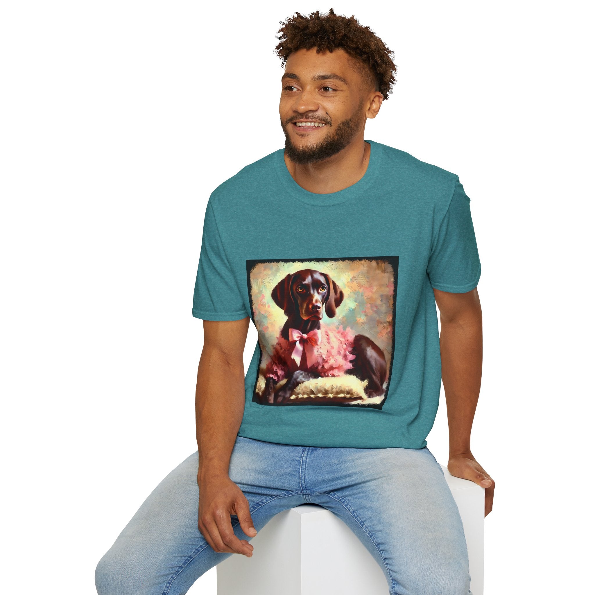 German Shorthaired Pointer Poised Classic | Unisex Dog T-Shirt