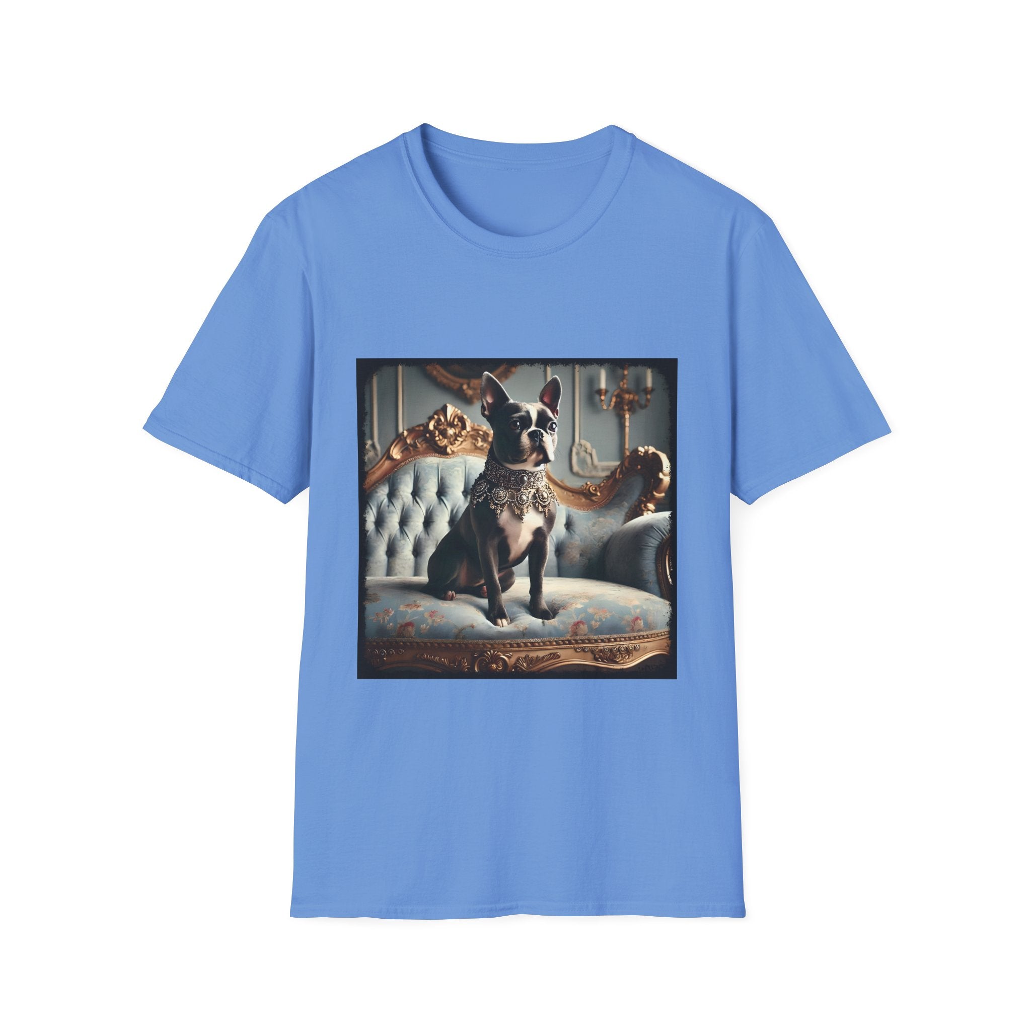 Boston Terrier Blue Royalty | Unisex Dog T-Shirt