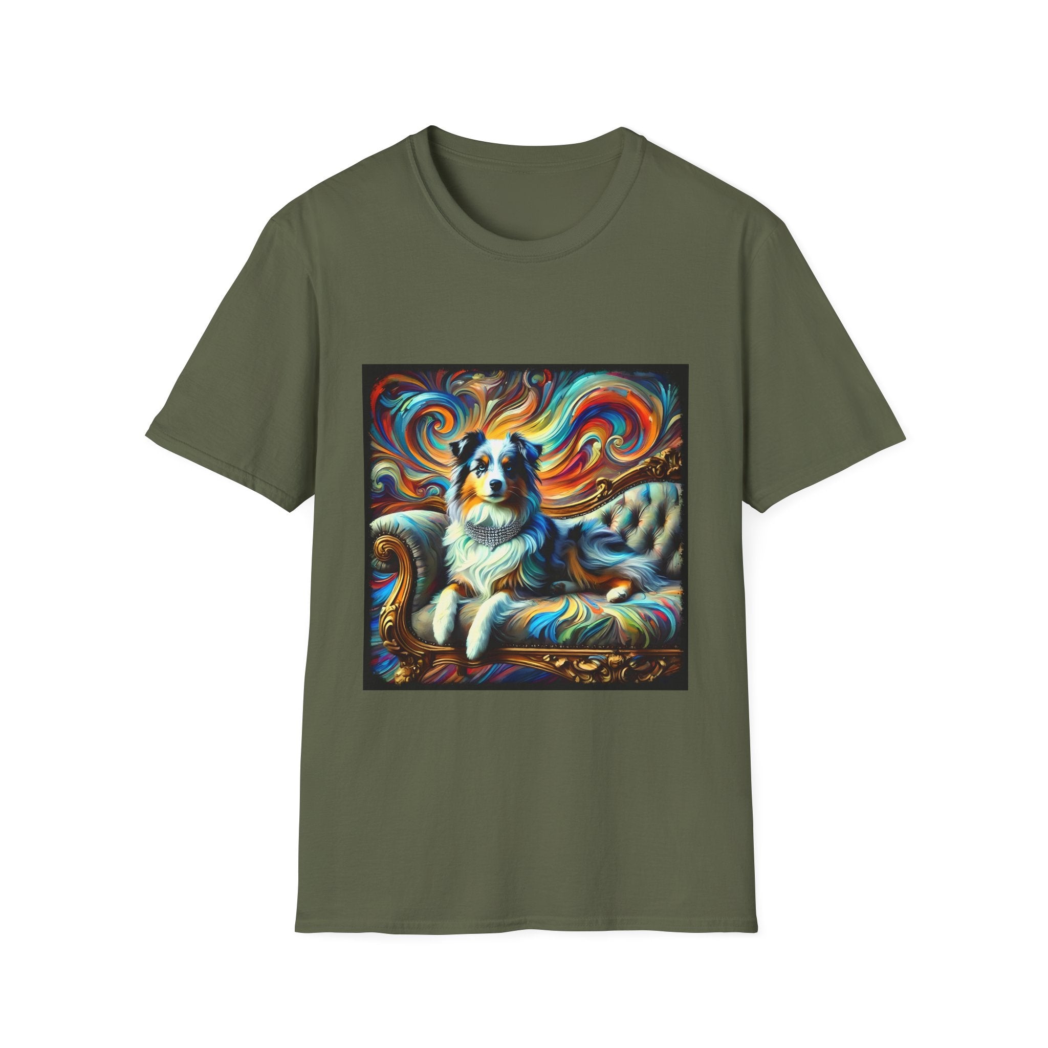 Miniature American Shepherd Vivid Swirl | Unisex Dog T-Shirt